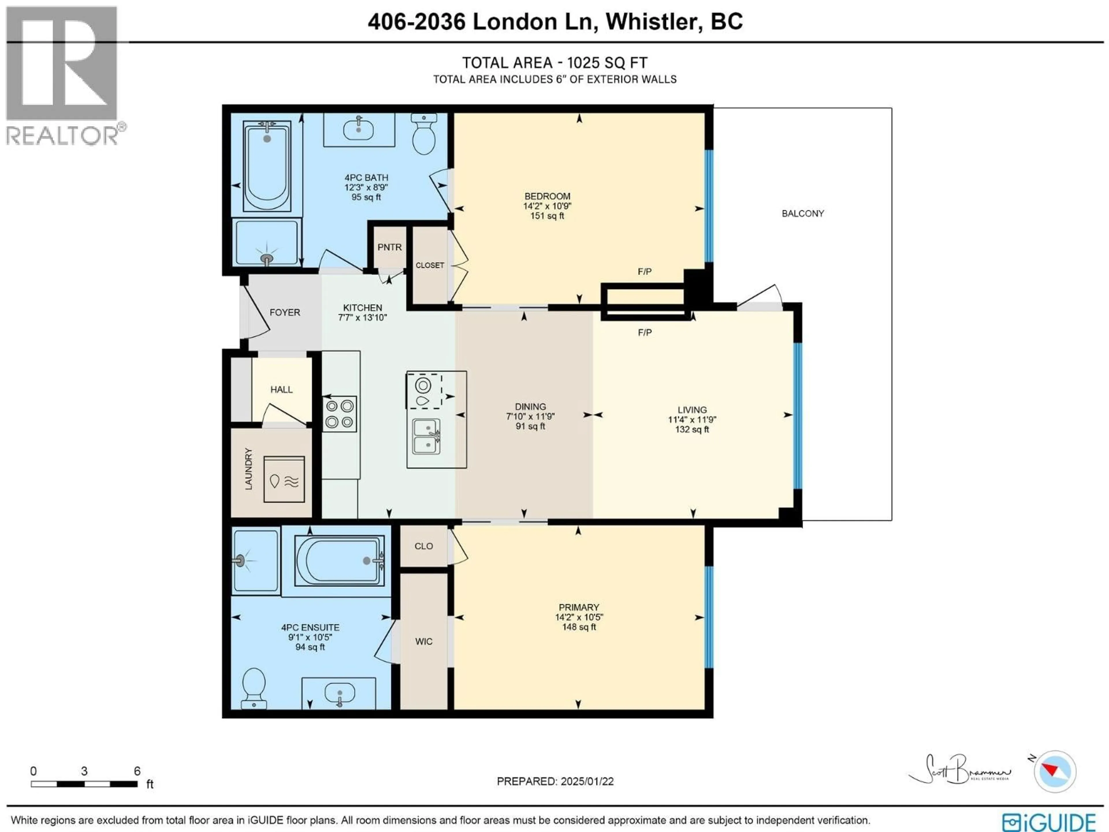 Floor plan for 406D - 2020 LONDON LANE, Whistler British Columbia V0N1B2