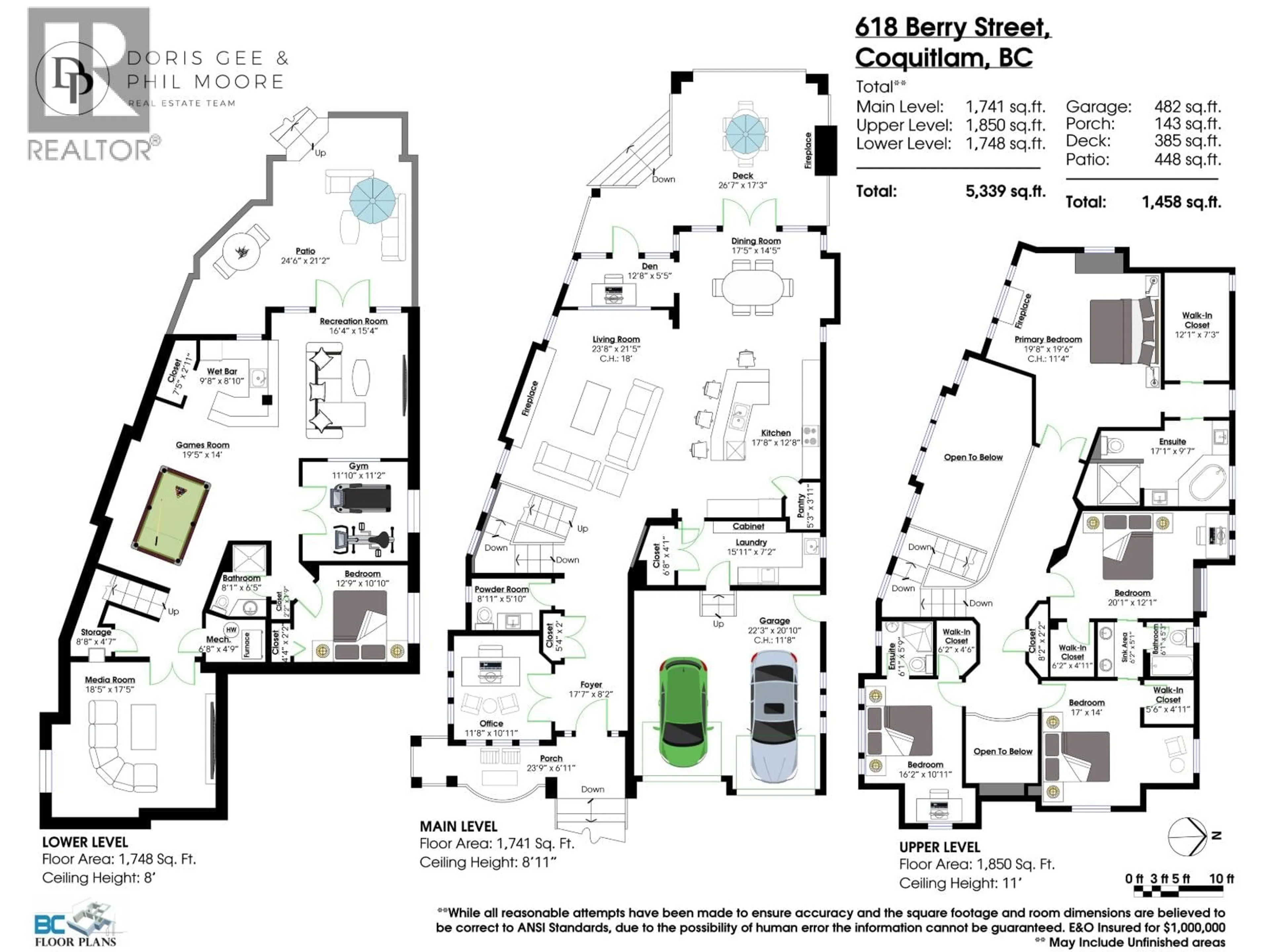 Floor plan for 618 BERRY STREET, Coquitlam British Columbia V3J5T6