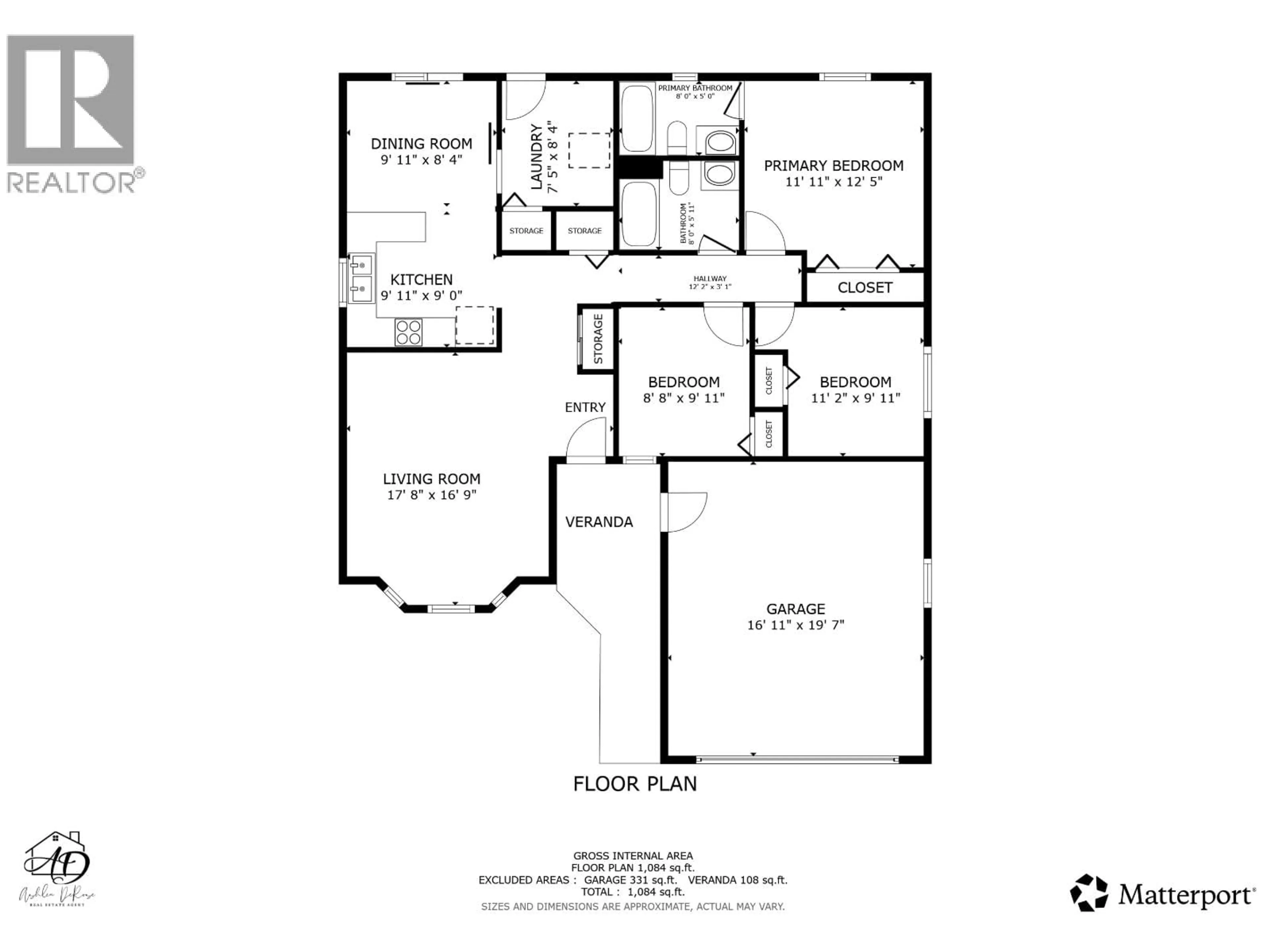 Floor plan for 8019 89 AVENUE, Fort St. John British Columbia V1J6V6