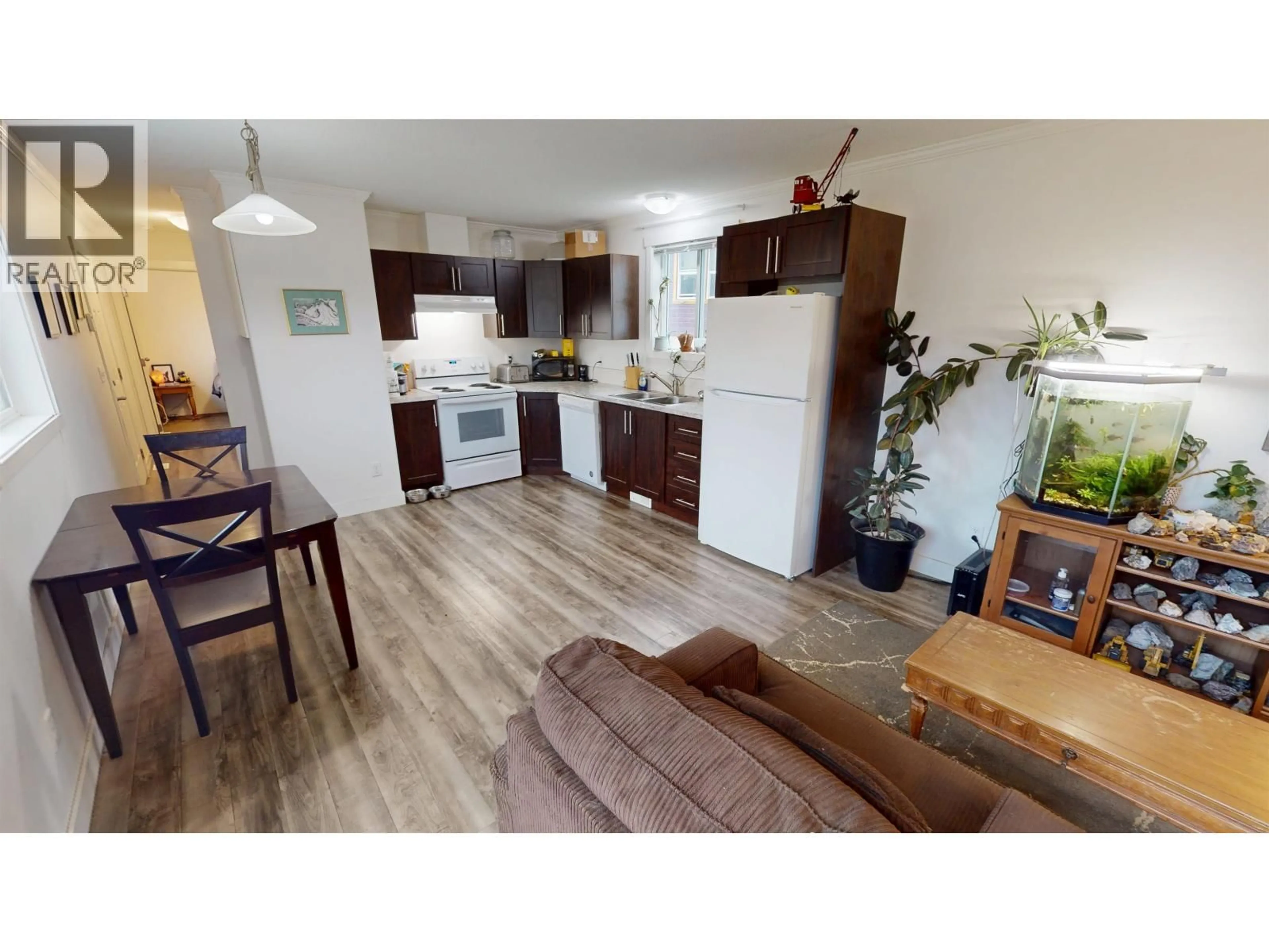 Standard kitchen, wood/laminate floor for 4283 SANDERS AVENUE, Wells British Columbia V0K2R0