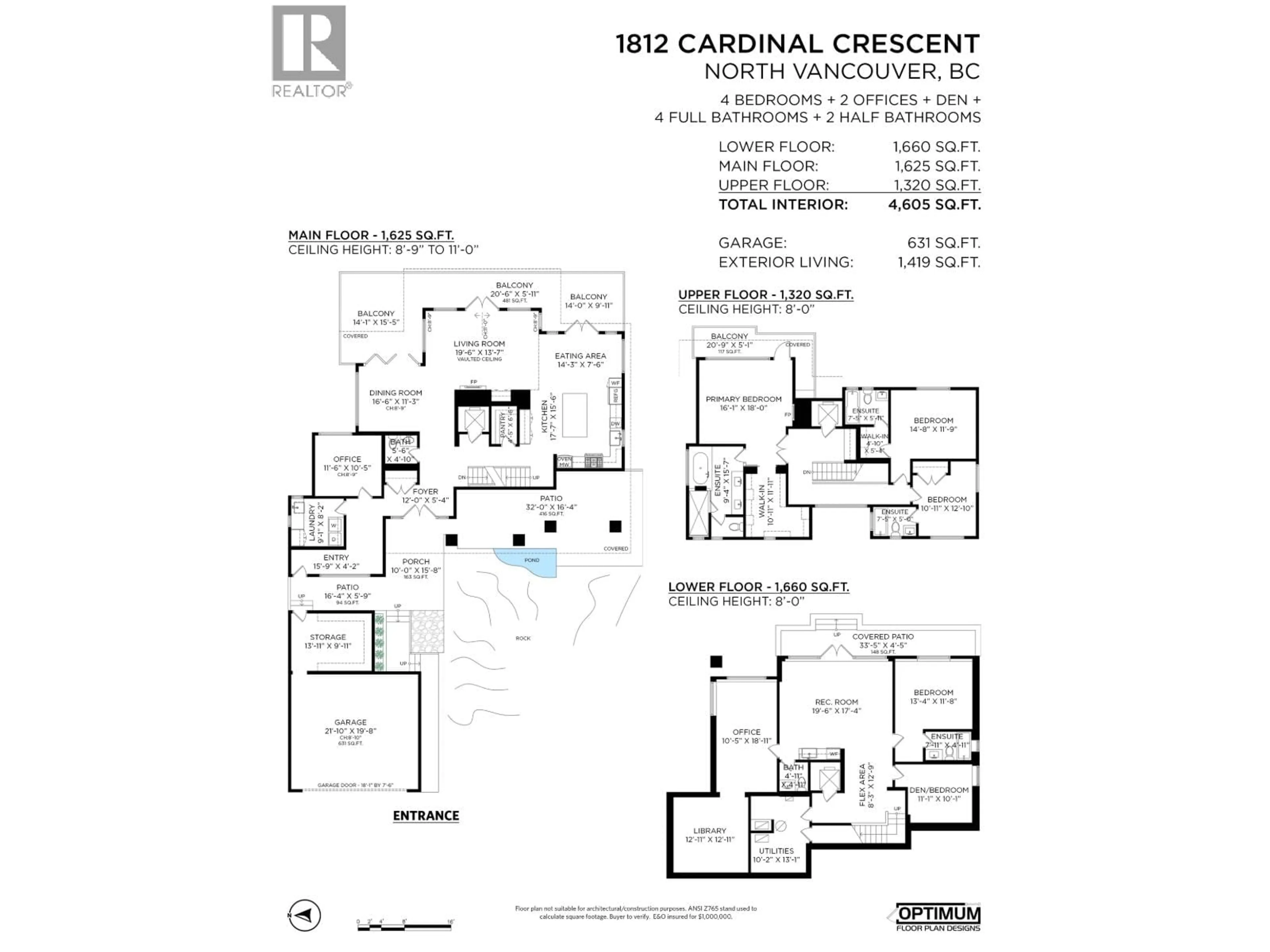 Floor plan for 1812 CARDINAL CRESCENT, North Vancouver British Columbia V7G1Y2