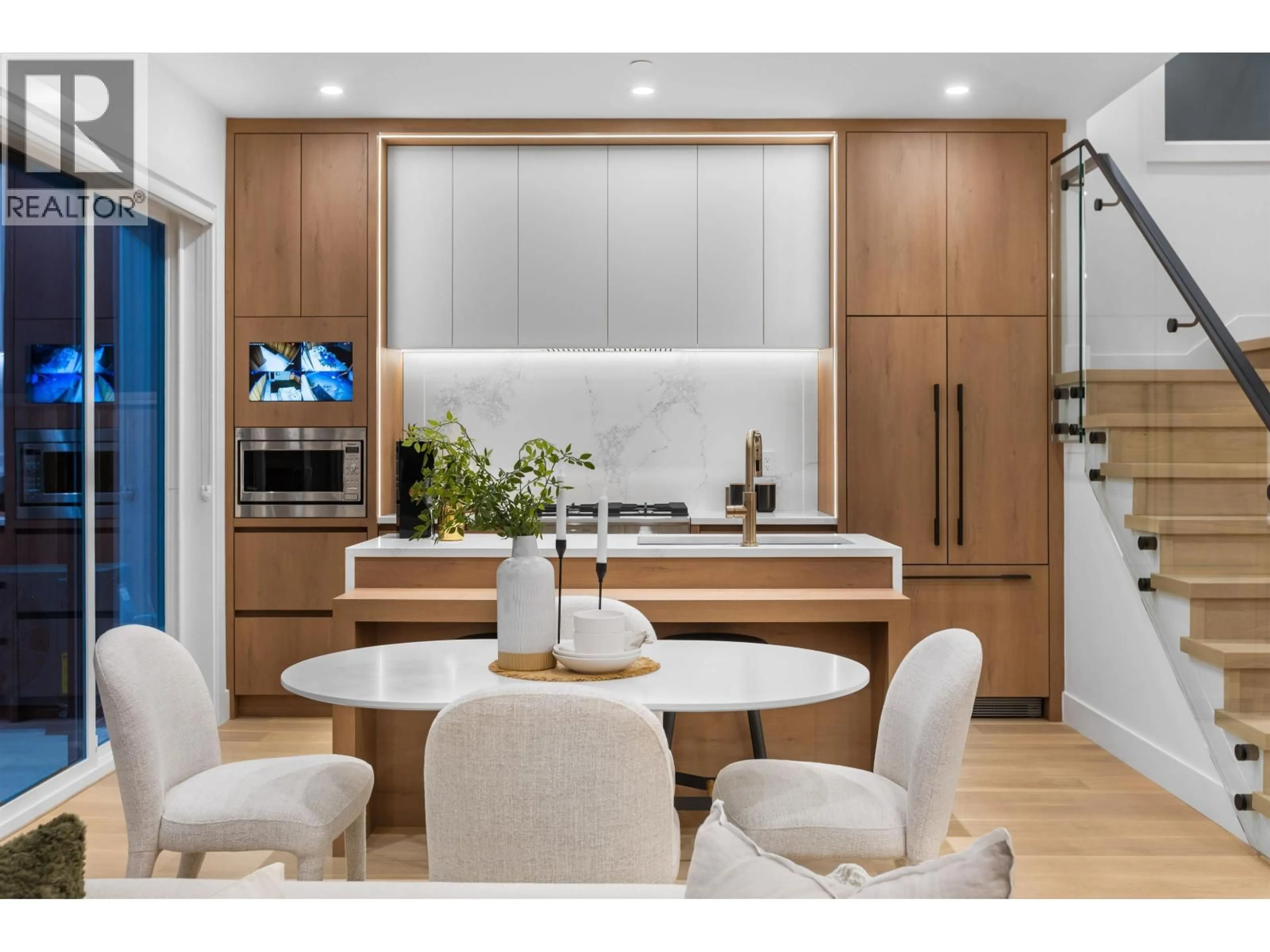 Contemporary kitchen, wood/laminate floor for 2 - 2435 NAPIER STREET, Vancouver British Columbia V5K2W2