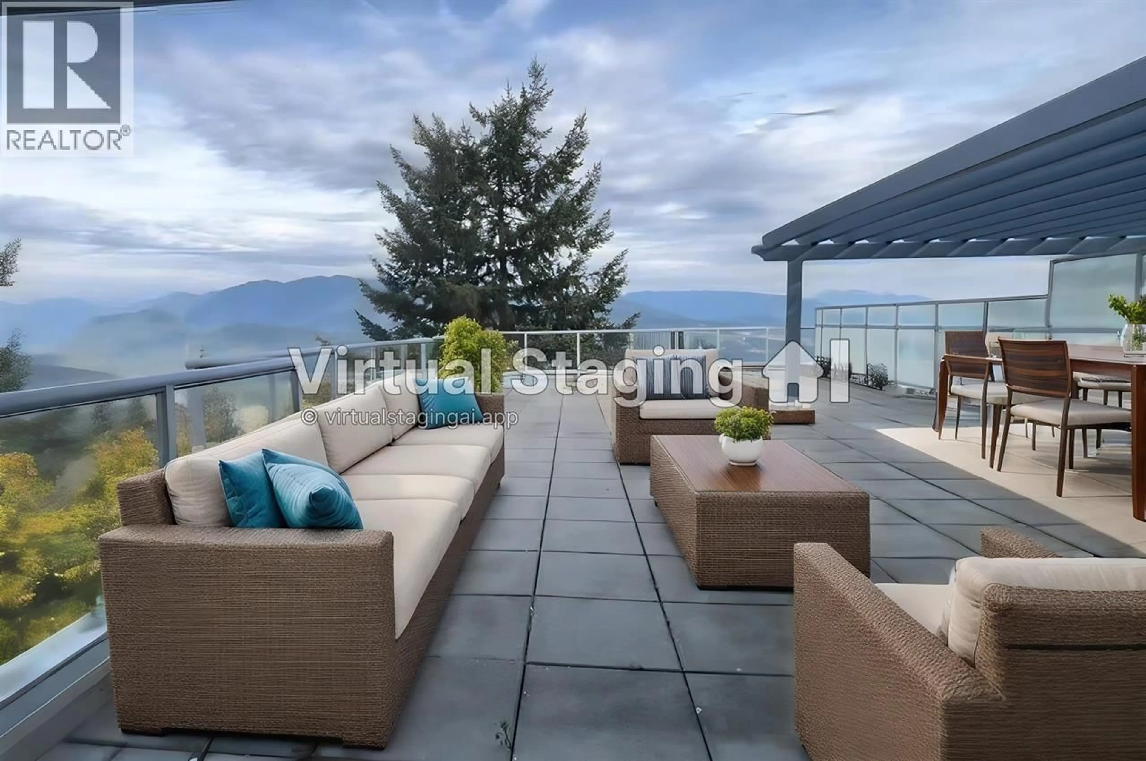 Patio, mountain view for 803 - 9262 UNIVERSITY CRESCENT, Burnaby British Columbia V5A0A4