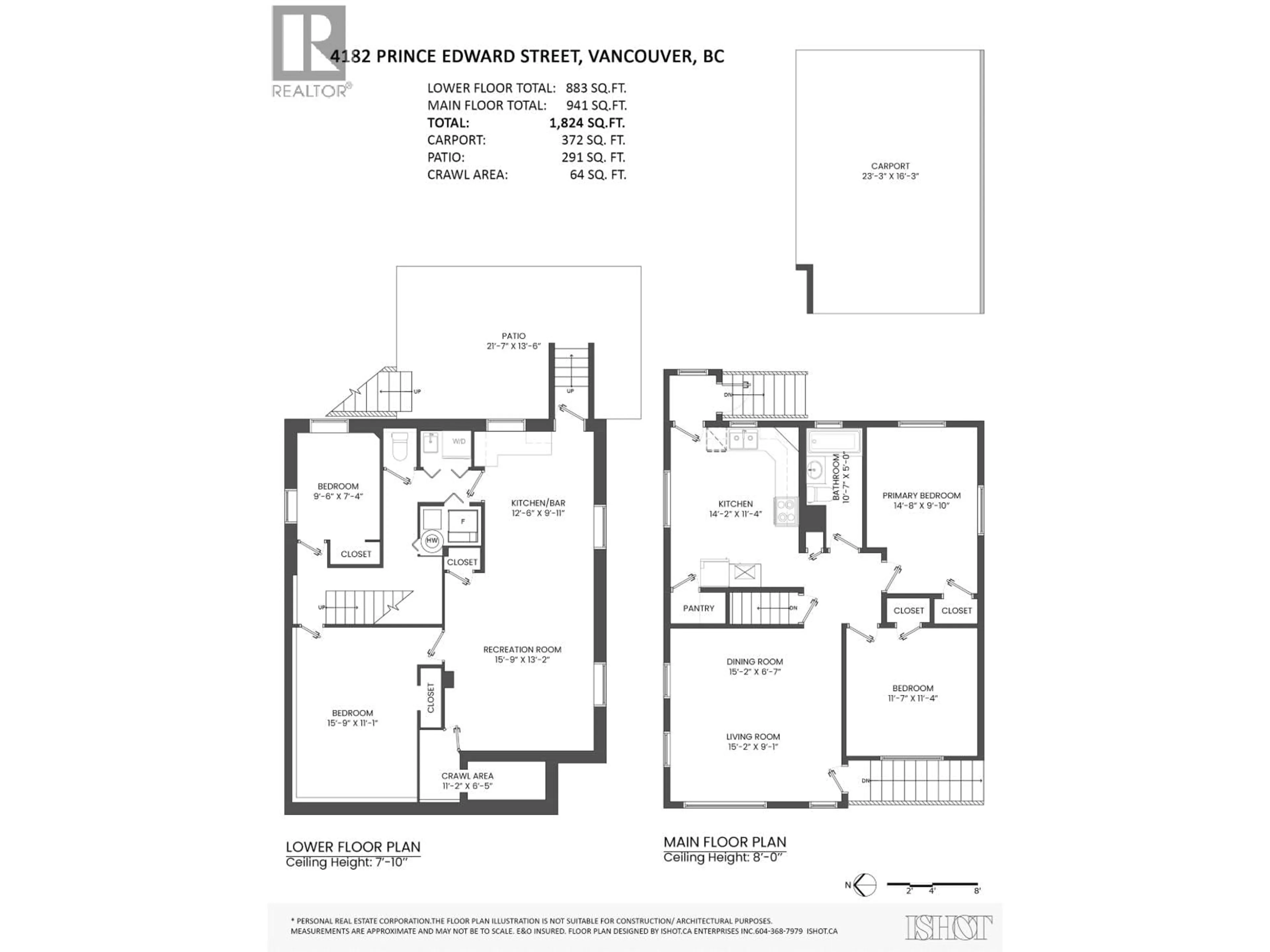 Floor plan for 4182 PRINCE EDWARD STREET, Vancouver British Columbia V5V3Y6