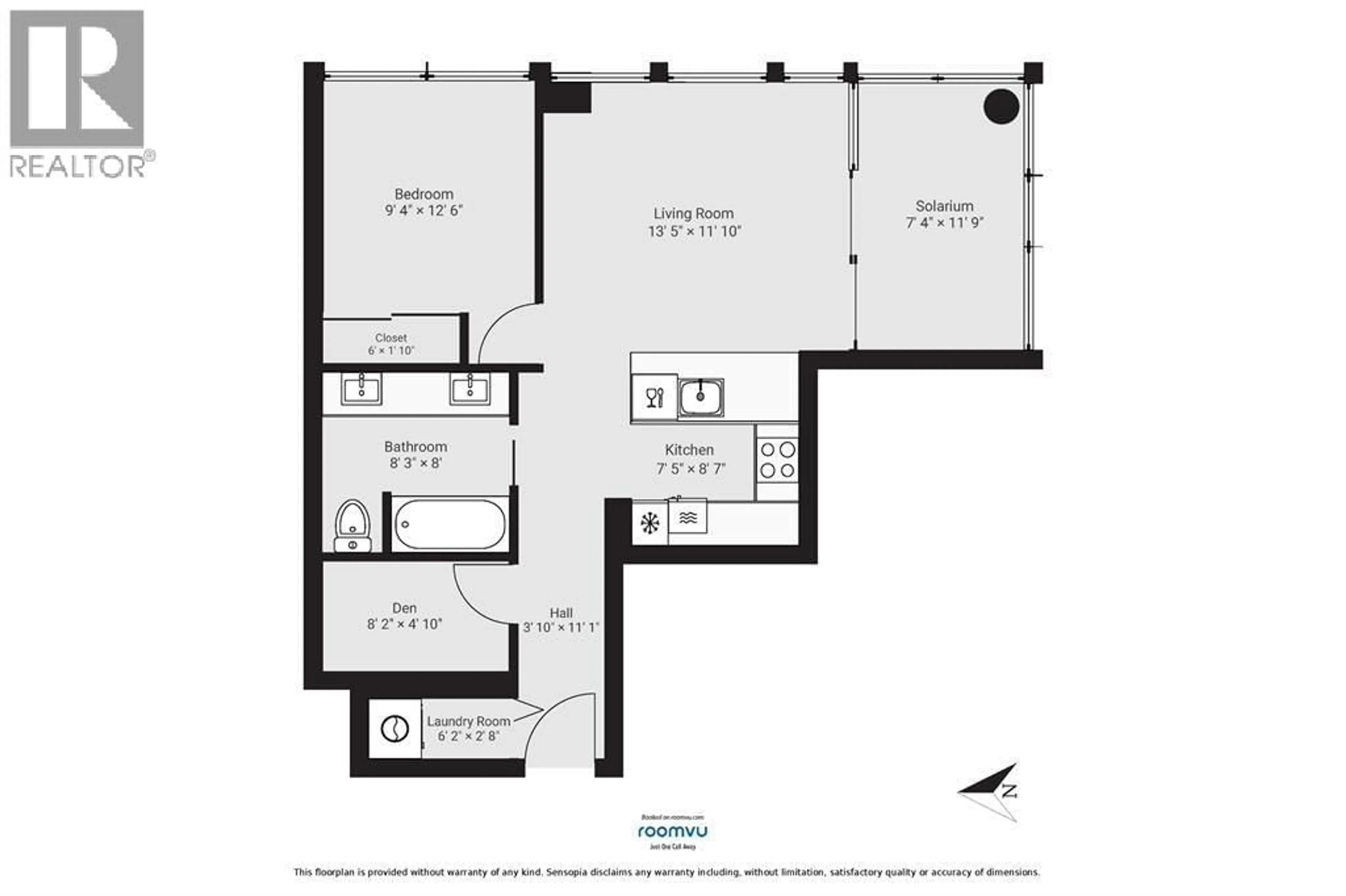 Floor plan for 1503 - 1783 MANITOBA STREET, Vancouver British Columbia V5Y0K1