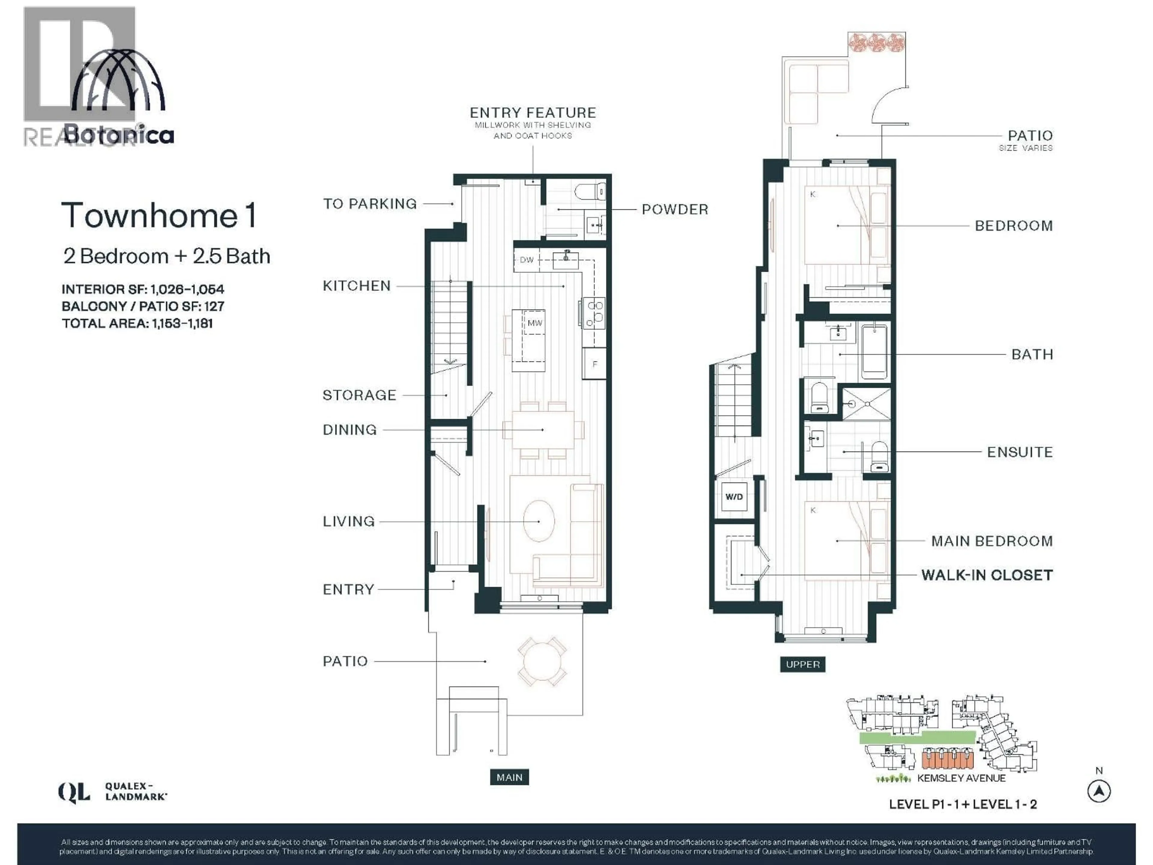 Floor plan for 103 - 595 KEMSLEY AVENUE, Coquitlam British Columbia V3J3Z1