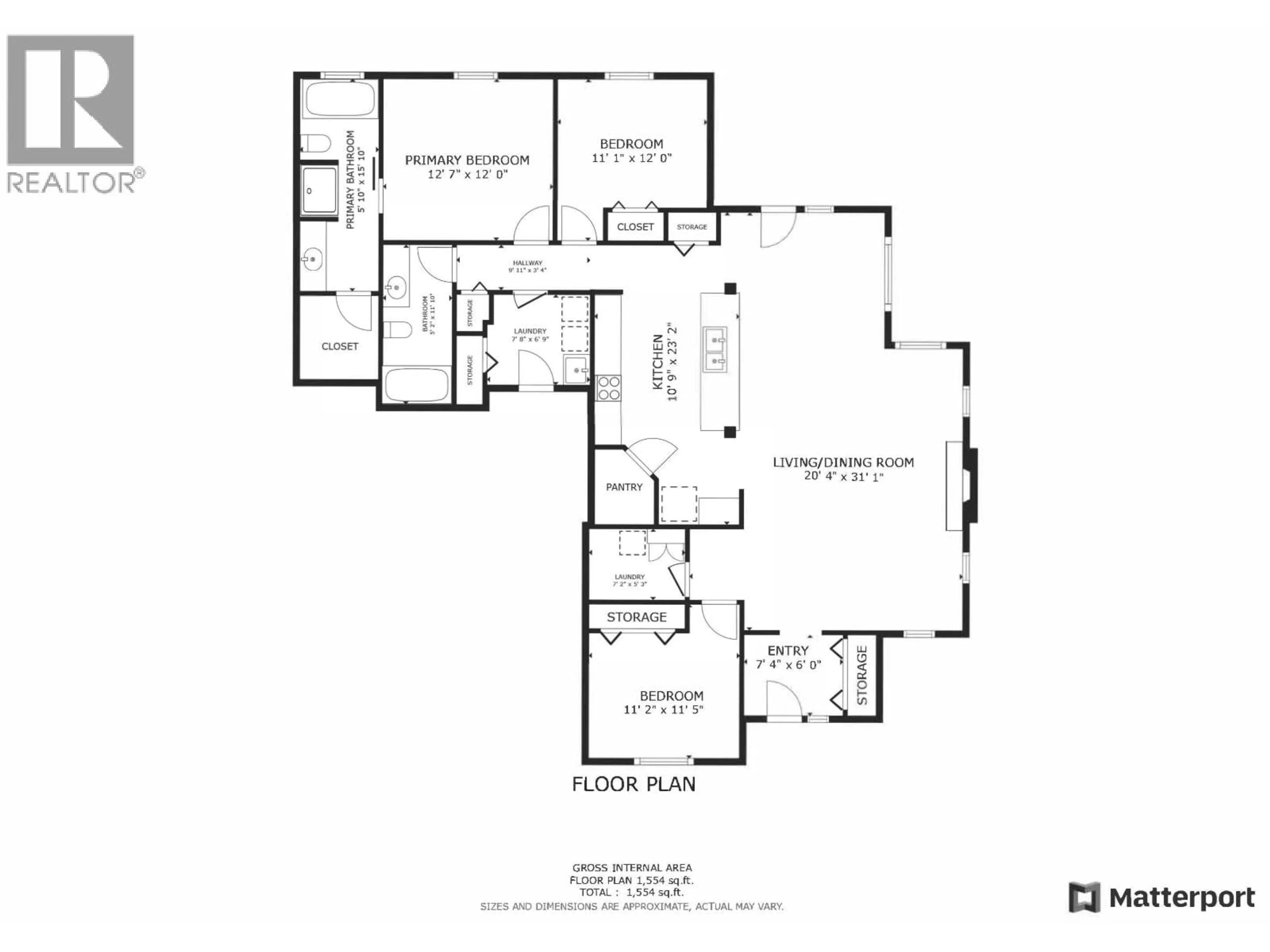 Floor plan for 158 - 1702 DYKE ROAD, Quesnel British Columbia V2J6A4