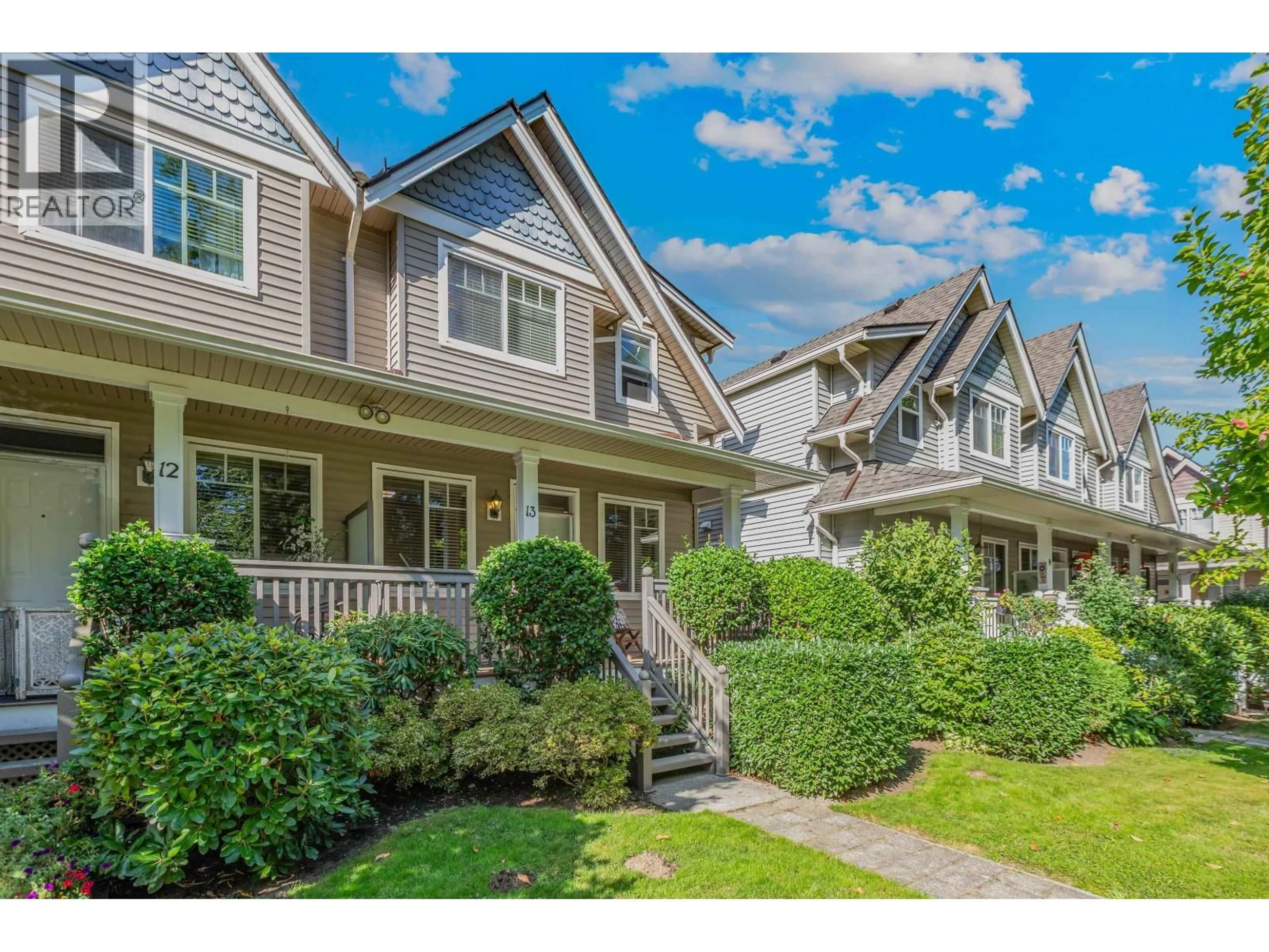 Home with vinyl exterior material, street for 13 - 19063 MCMYN ROAD, Pitt Meadows British Columbia V3Y2W5