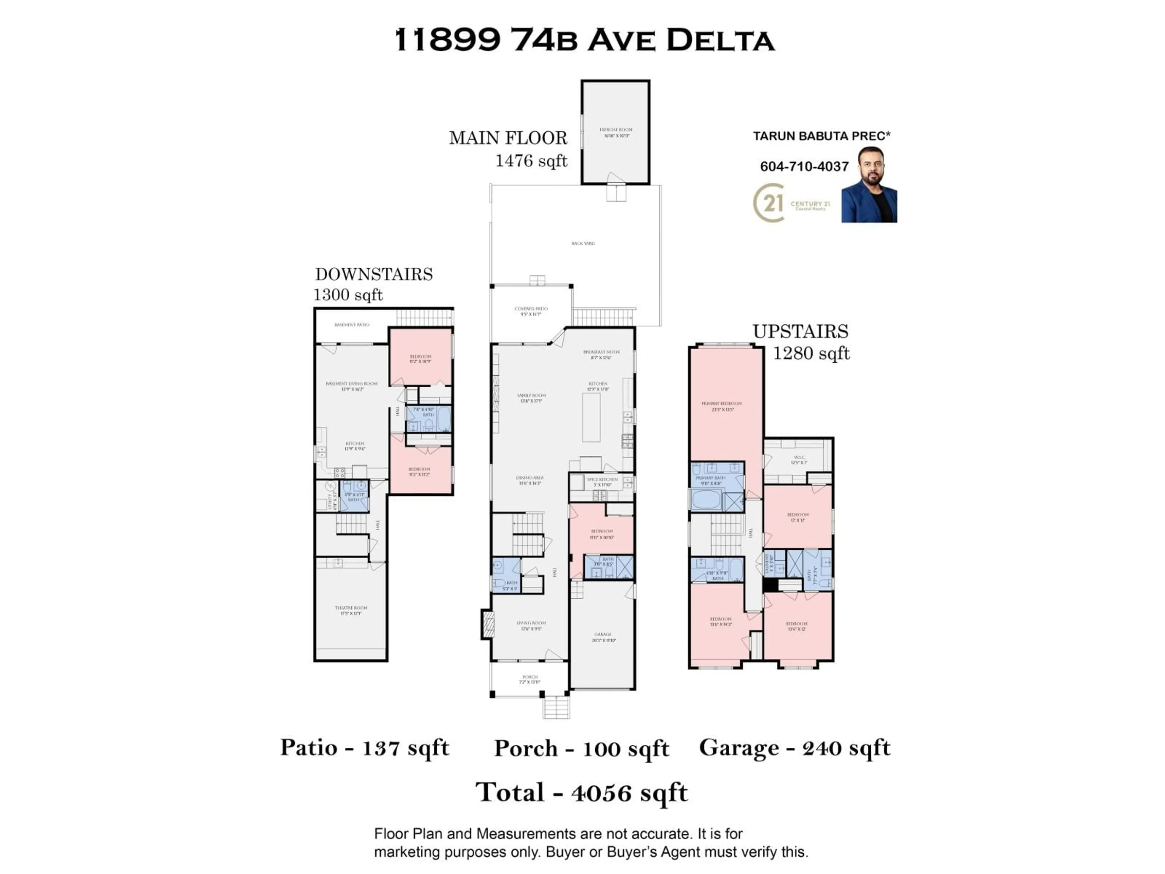 Floor plan for 11899 74B, Delta British Columbia V4C1H2