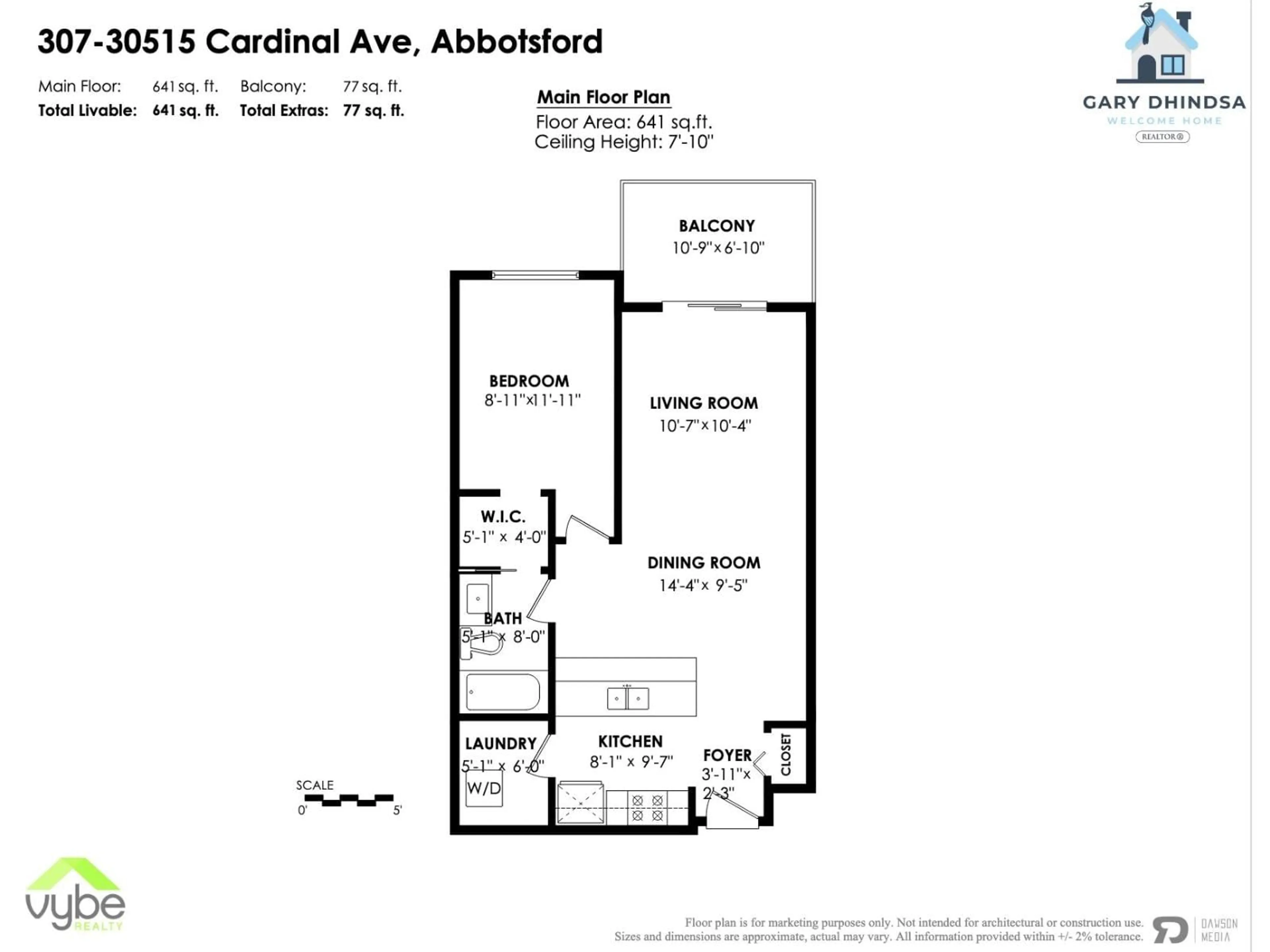 Floor plan for 307 - 30515 CARDINAL, Abbotsford British Columbia V2T0A8