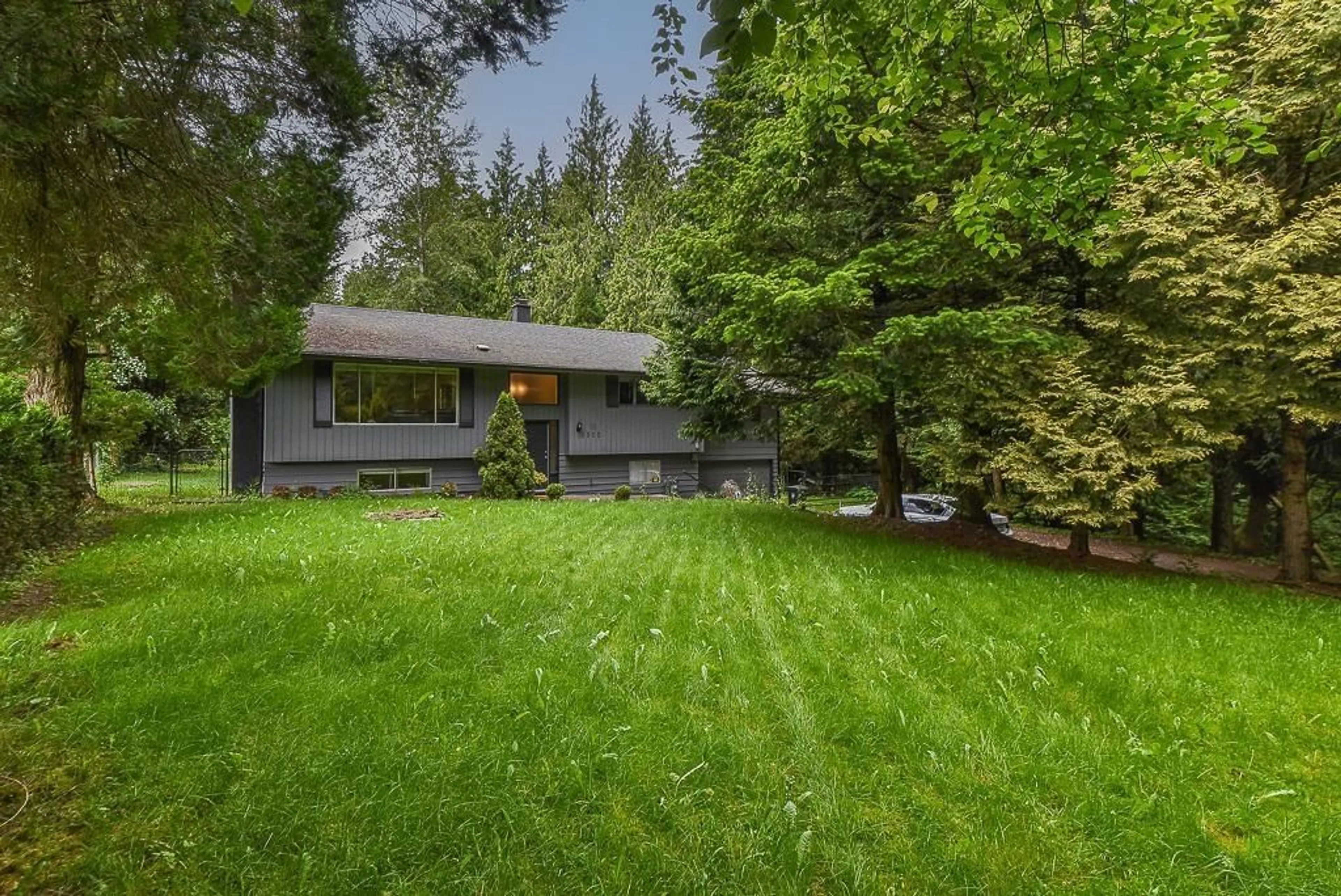 A pic from outside/outdoor area/front of a property/back of a property/a pic from drone, forest/trees view for 5505 248, Langley British Columbia V2Z2P1
