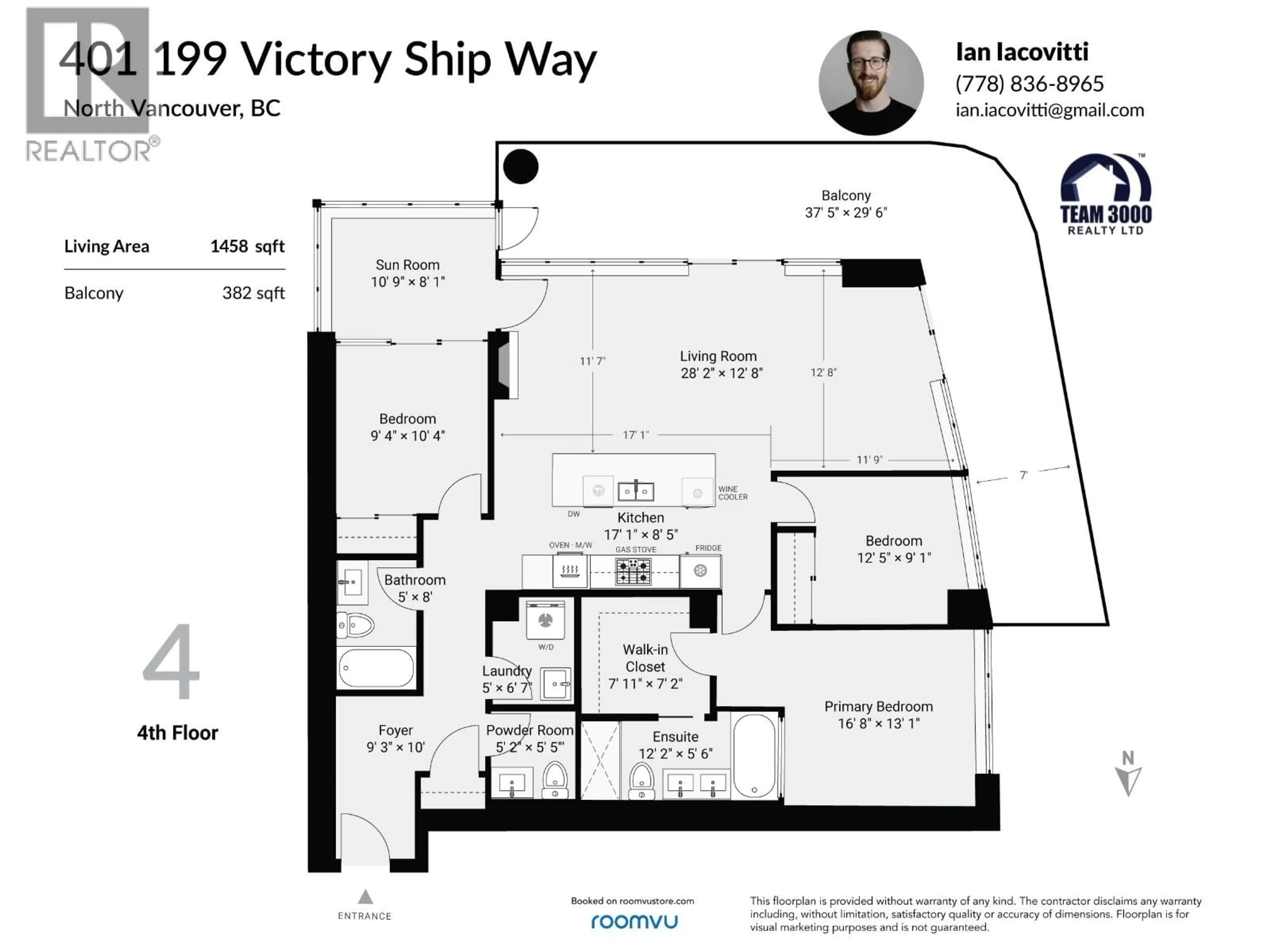 Floor plan for 401 - 199 VICTORY SHIP WAY, North Vancouver British Columbia V7L0B5