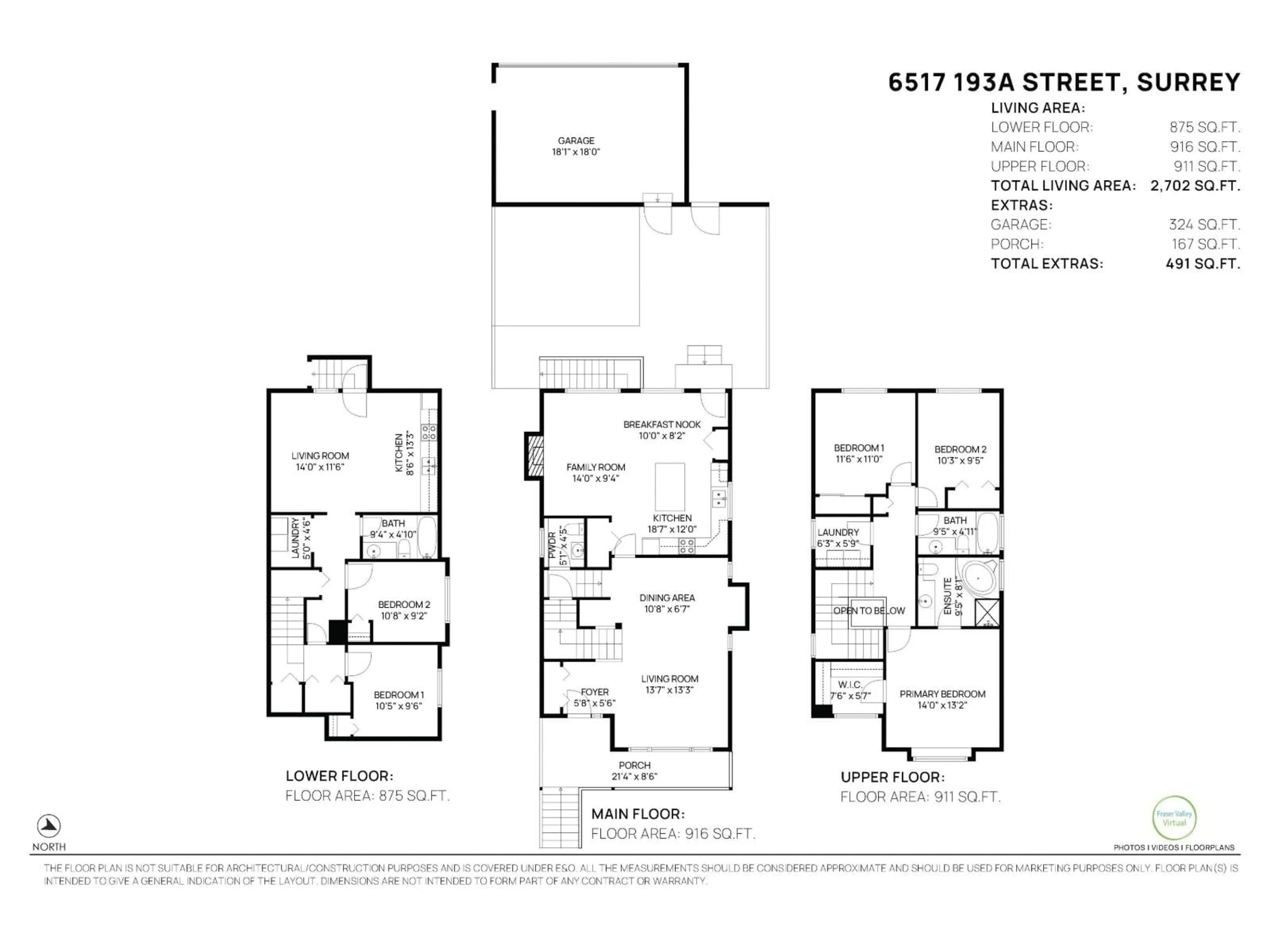 Floor plan for 6517 193A, Surrey British Columbia V4N5P8