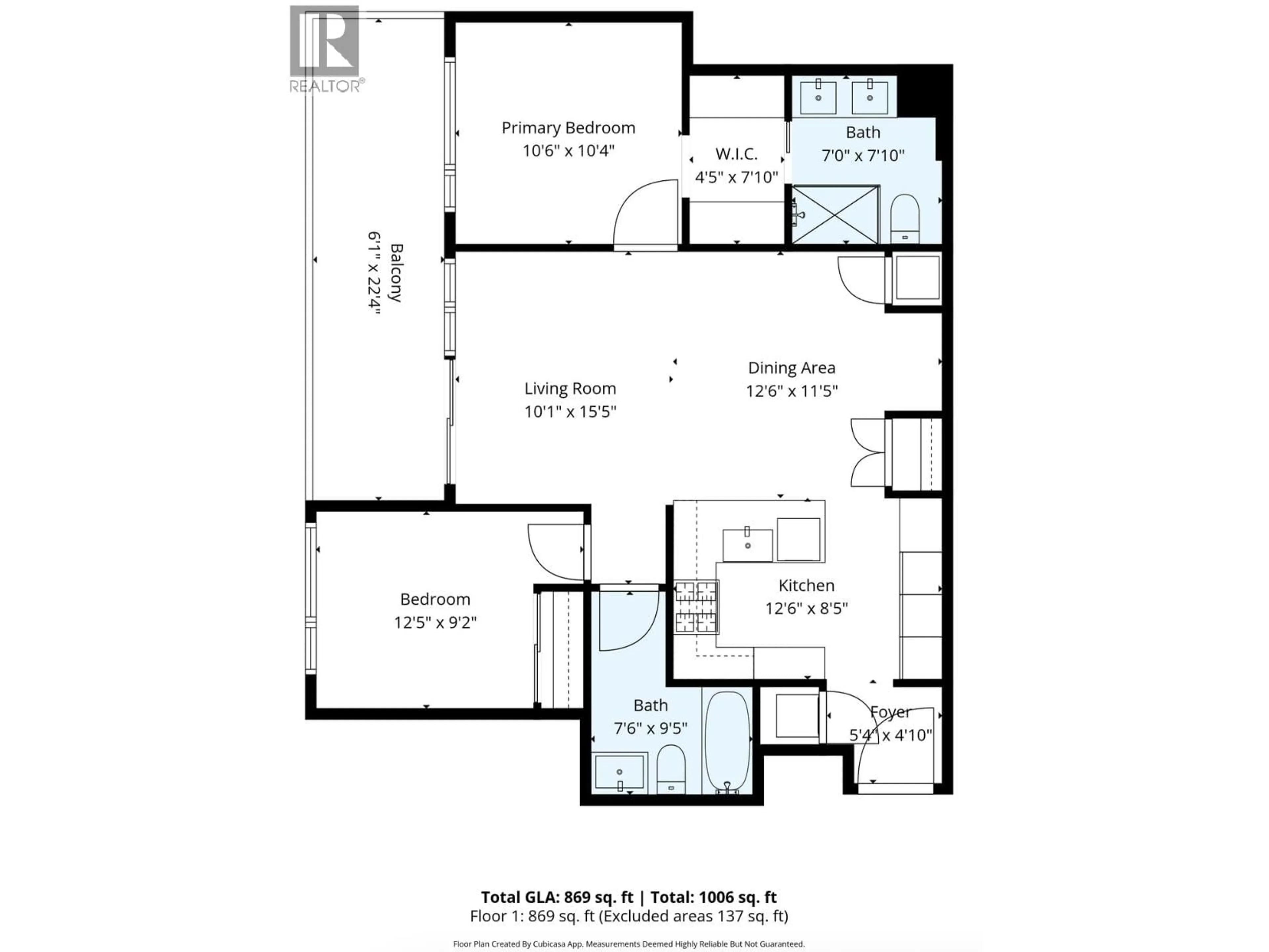 Floor plan for 707 - 450 WESTVIEW STREET, Coquitlam British Columbia V3K0G3