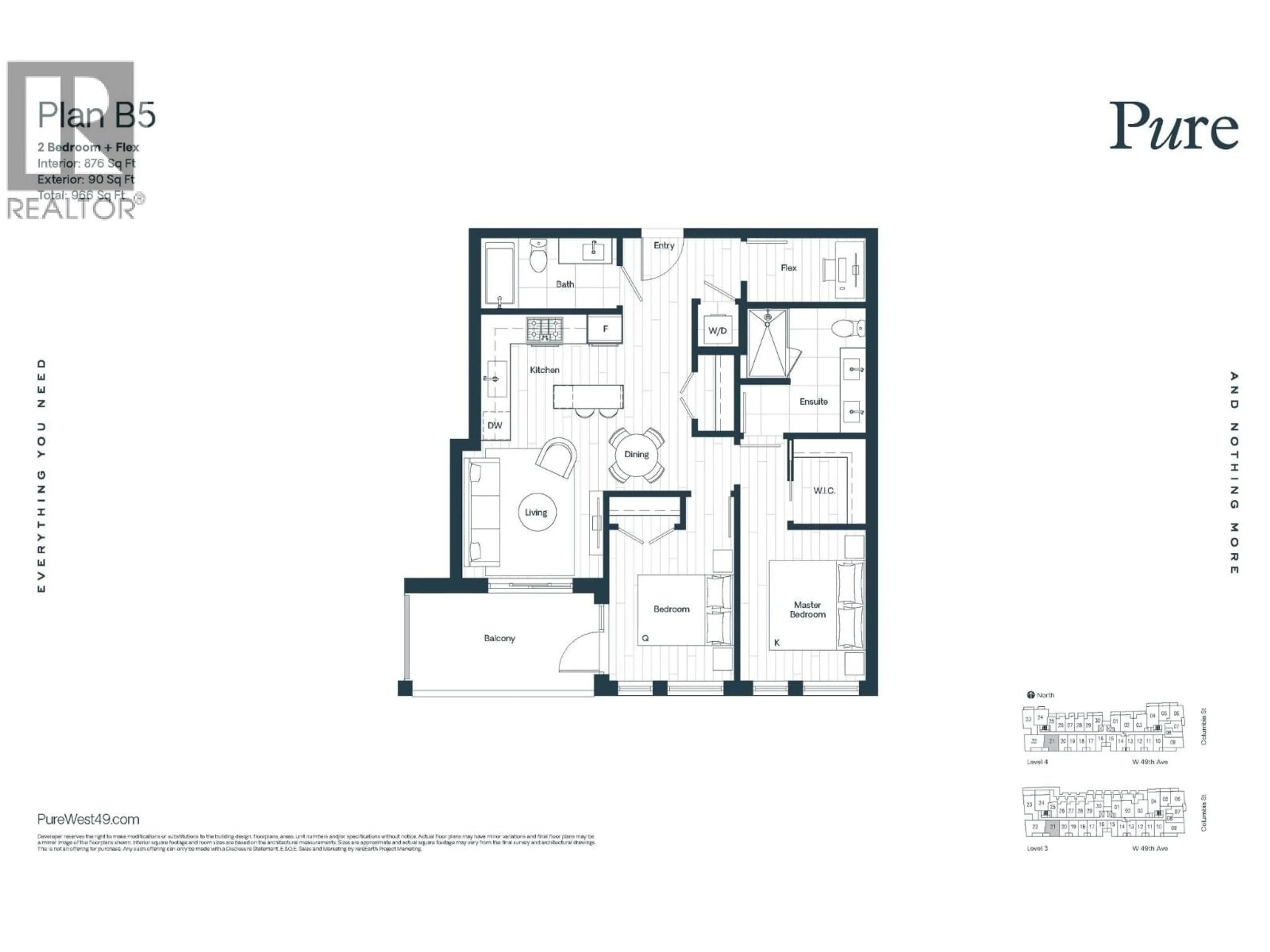 Floor plan for 421 - 263 49TH AVENUE, Vancouver British Columbia V5Y2Z8