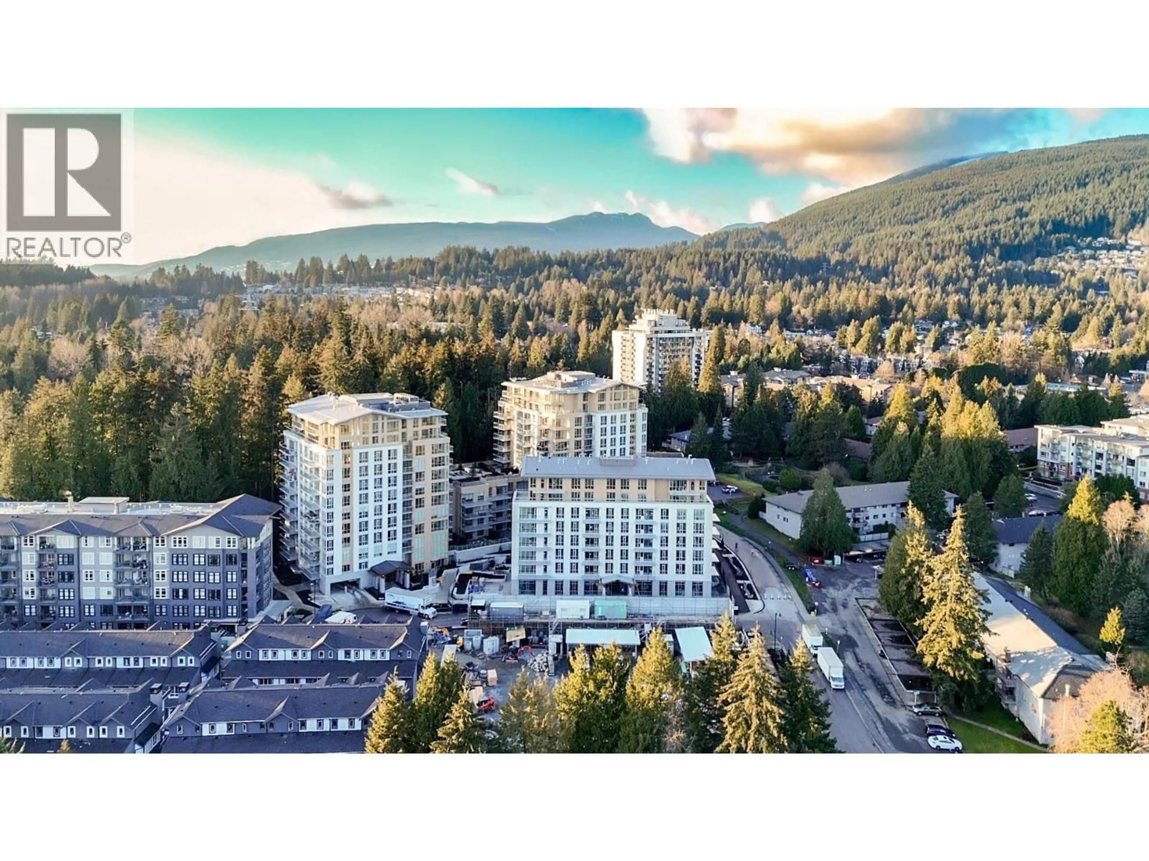 A pic from outside/outdoor area/front of a property/back of a property/a pic from drone, mountain view for 605 - 2385 EMERY COURT, North Vancouver British Columbia V7J0G1