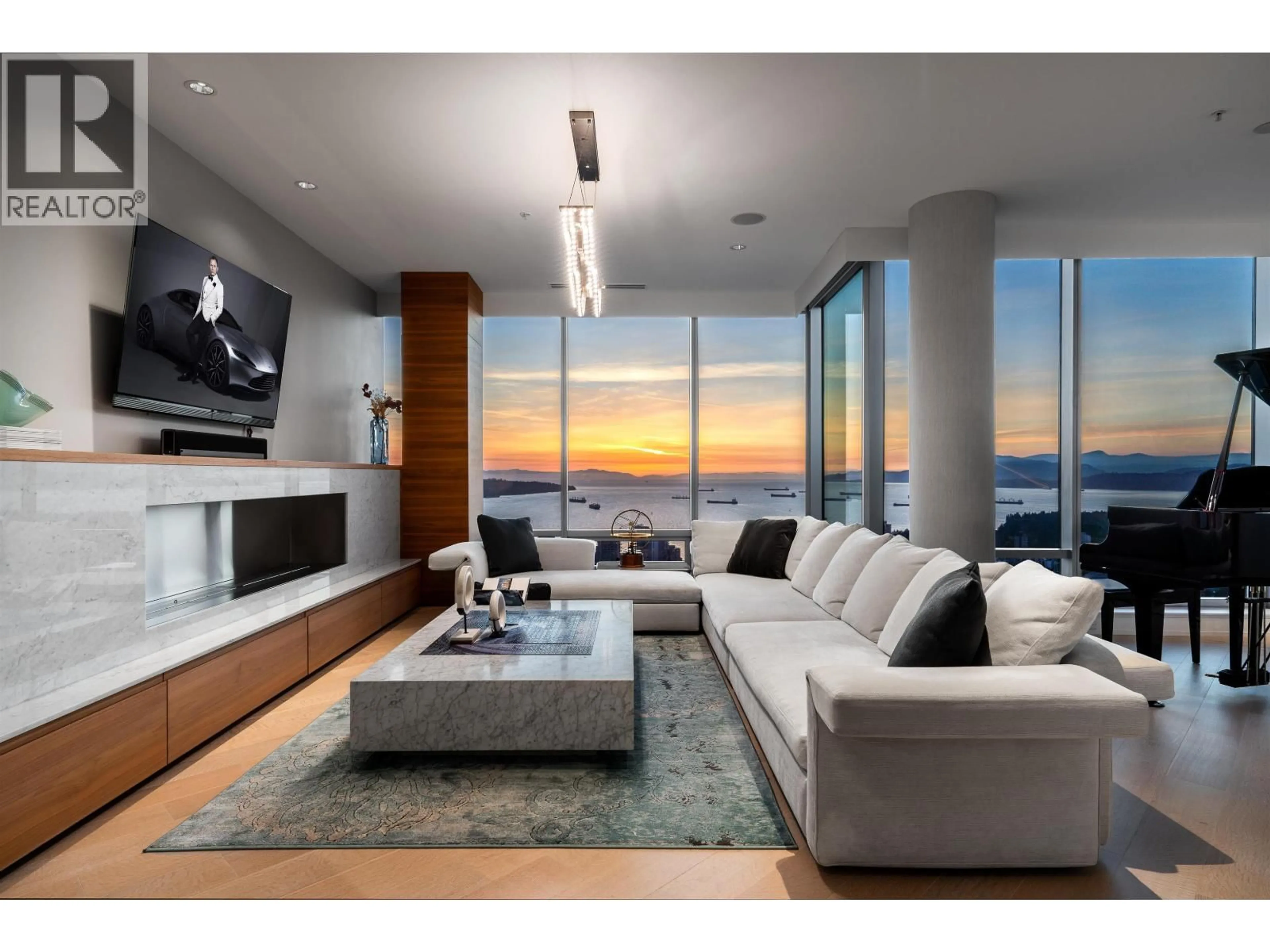 Living room with furniture, unknown for 5302 - 1128 GEORGIA STREET, Vancouver British Columbia V6E0A8