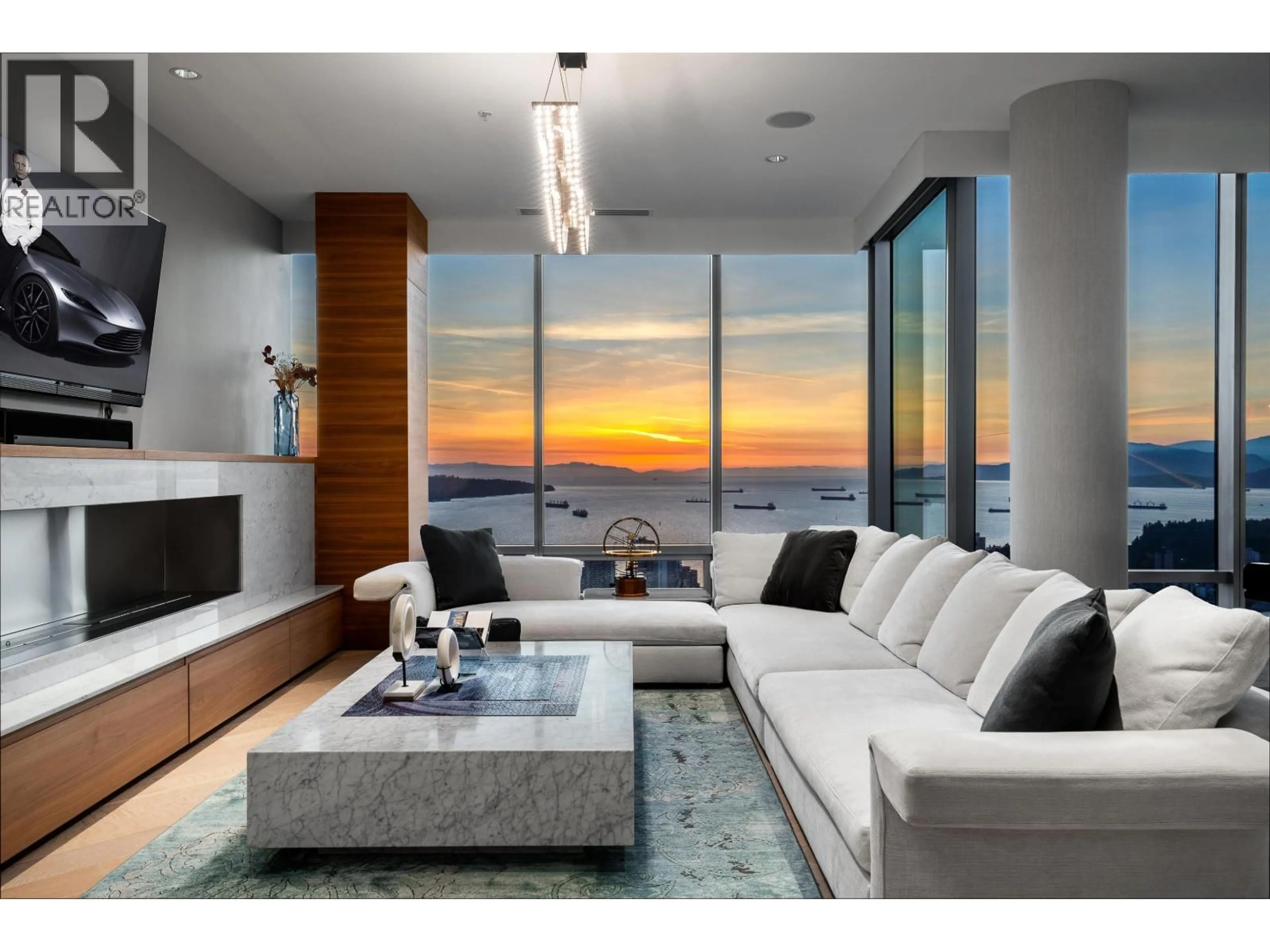 Living room with furniture, unknown for 5302 - 1128 GEORGIA STREET, Vancouver British Columbia V6E0A8