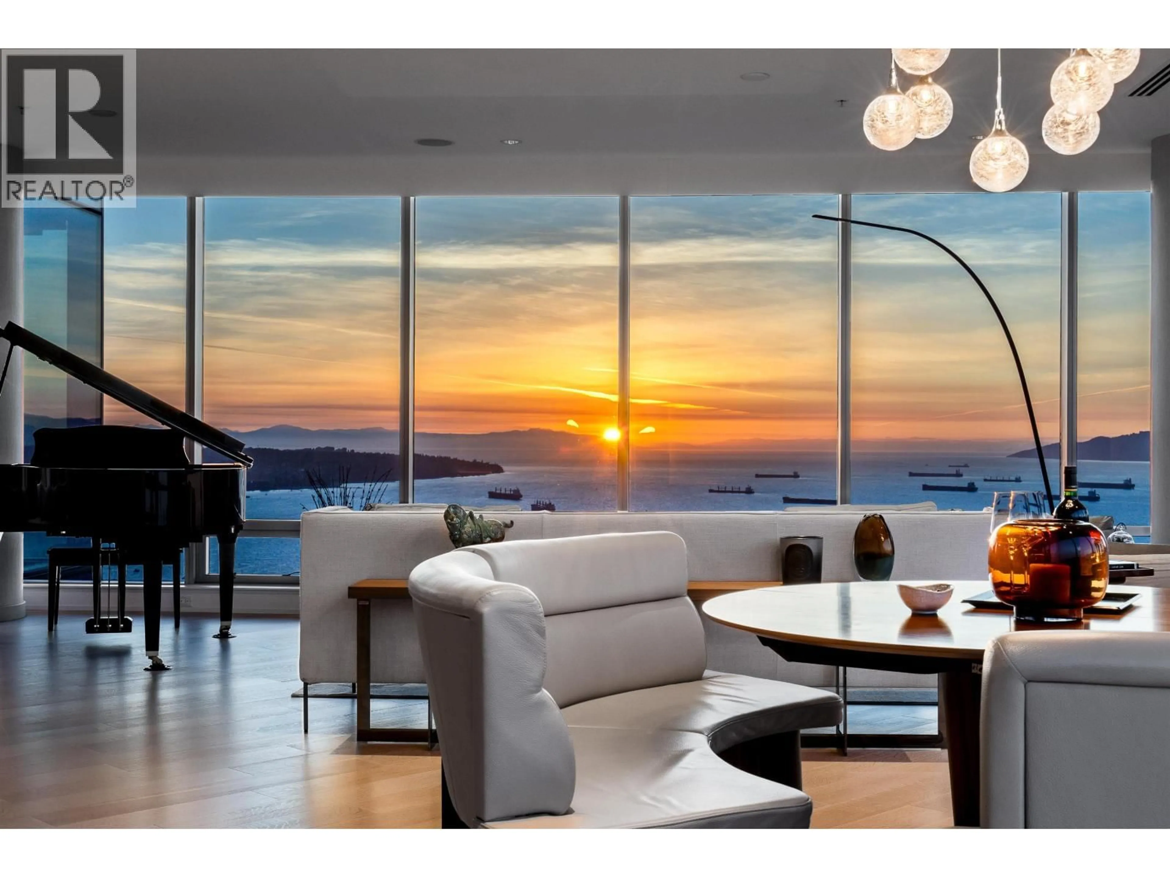 Living room with furniture, unknown for 5302 - 1128 GEORGIA STREET, Vancouver British Columbia V6E0A8