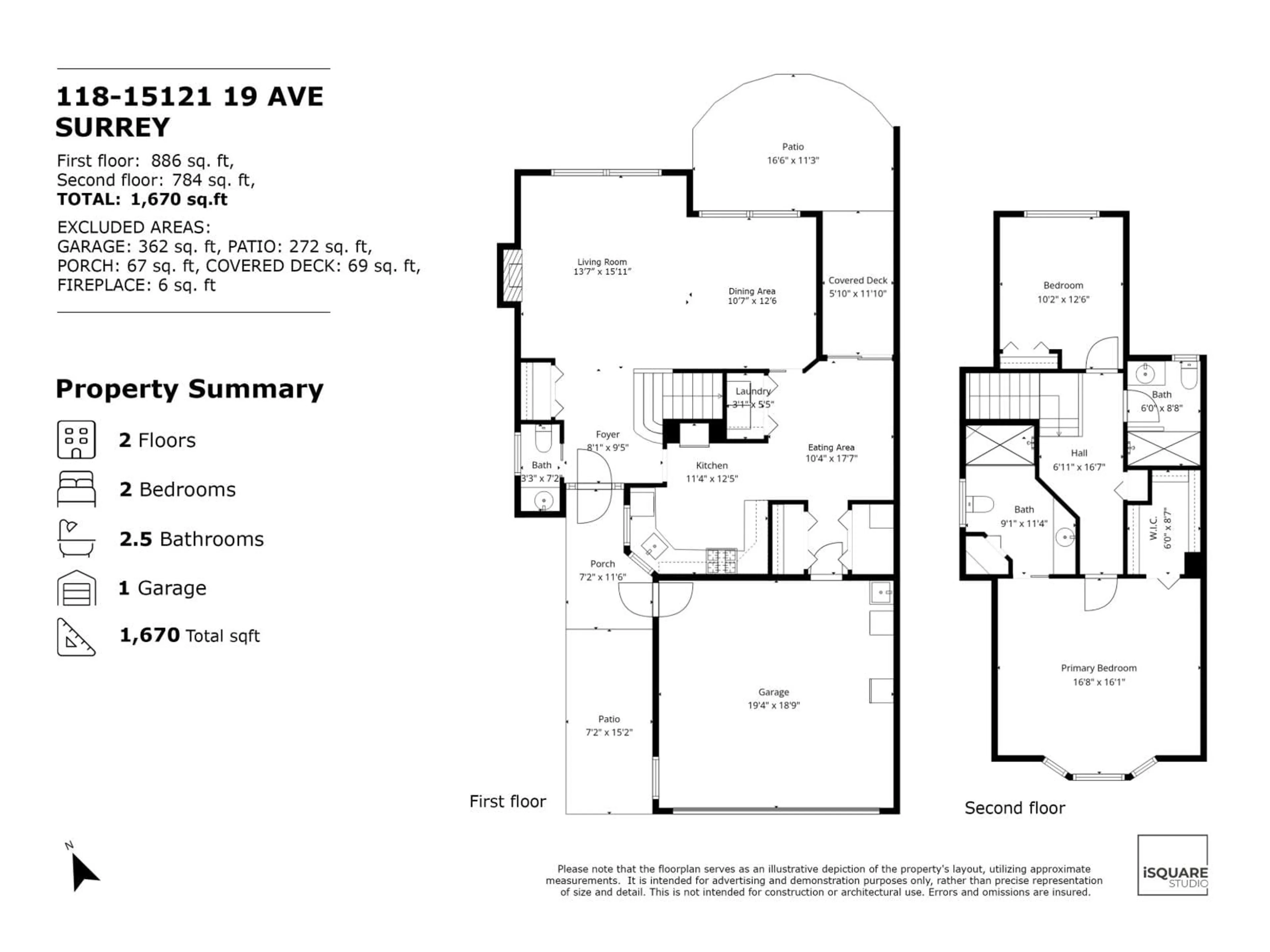 Floor plan for 118 - 15121 19, Surrey British Columbia V4A8J5
