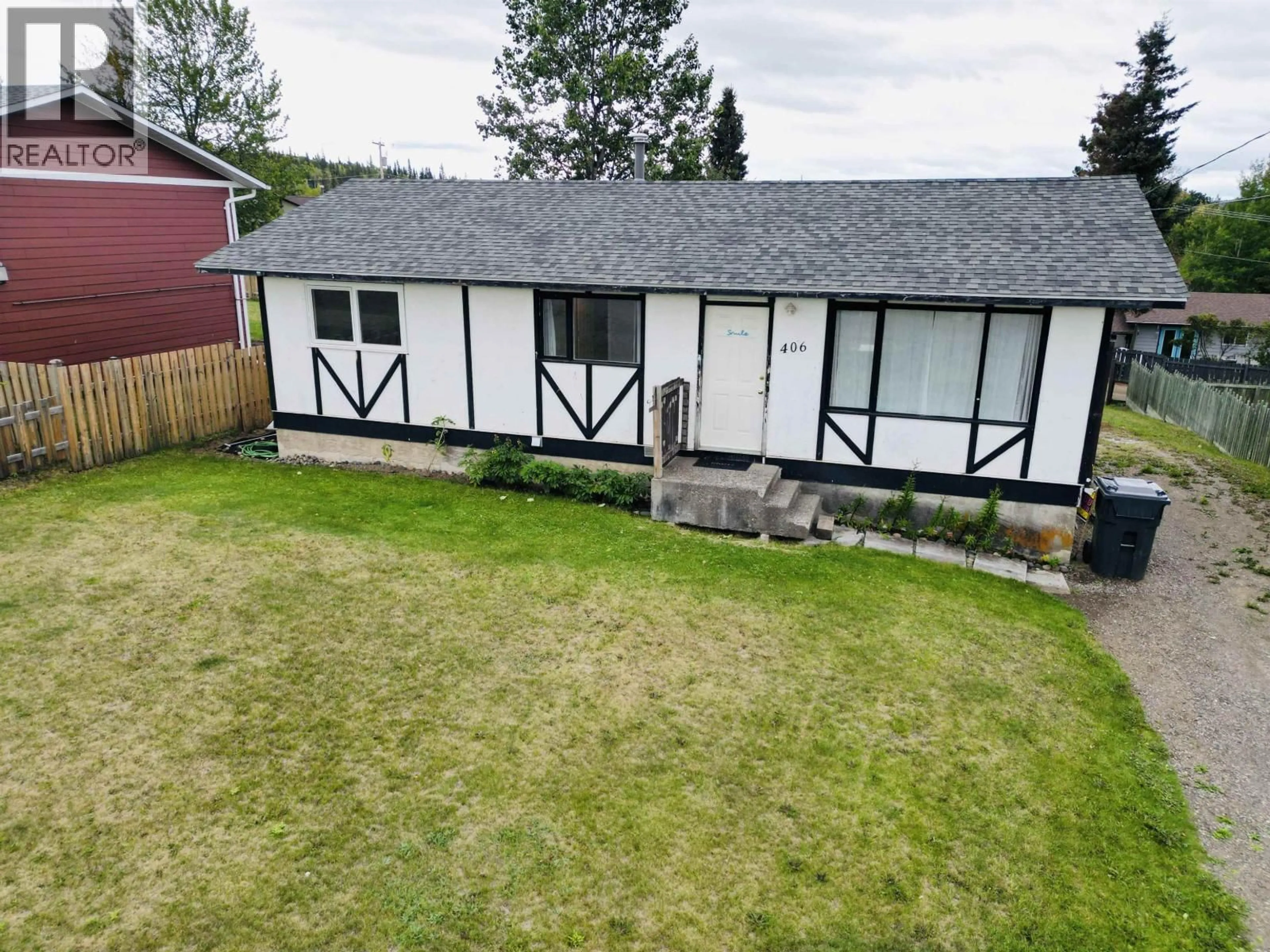 A pic from outside/outdoor area/front of a property/back of a property/a pic from drone, unknown for 406 4TH AVENUE, Burns Lake British Columbia V0J1E0