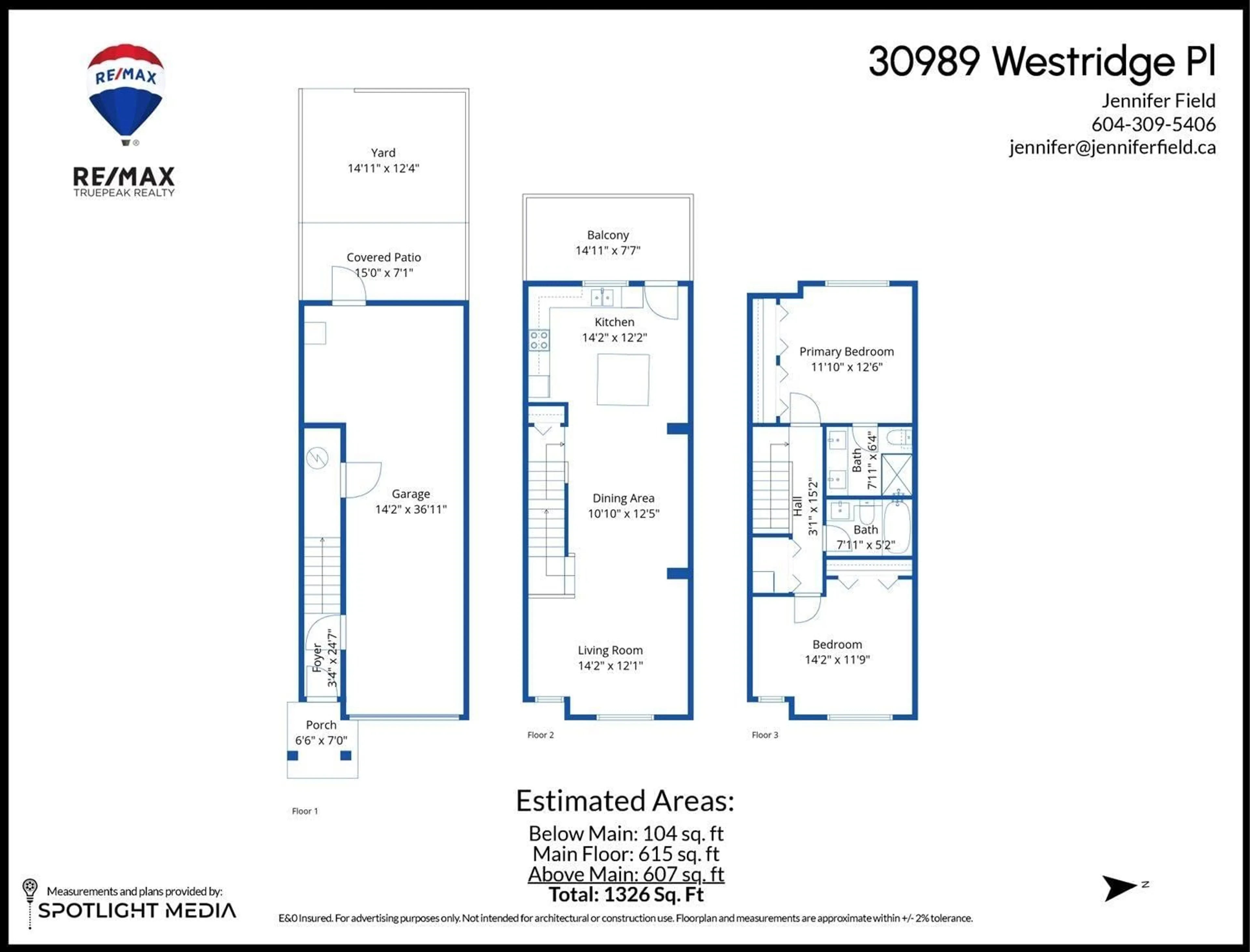 Floor plan for 99 - 30989 WESTRIDGE, Abbotsford British Columbia V2T0E7