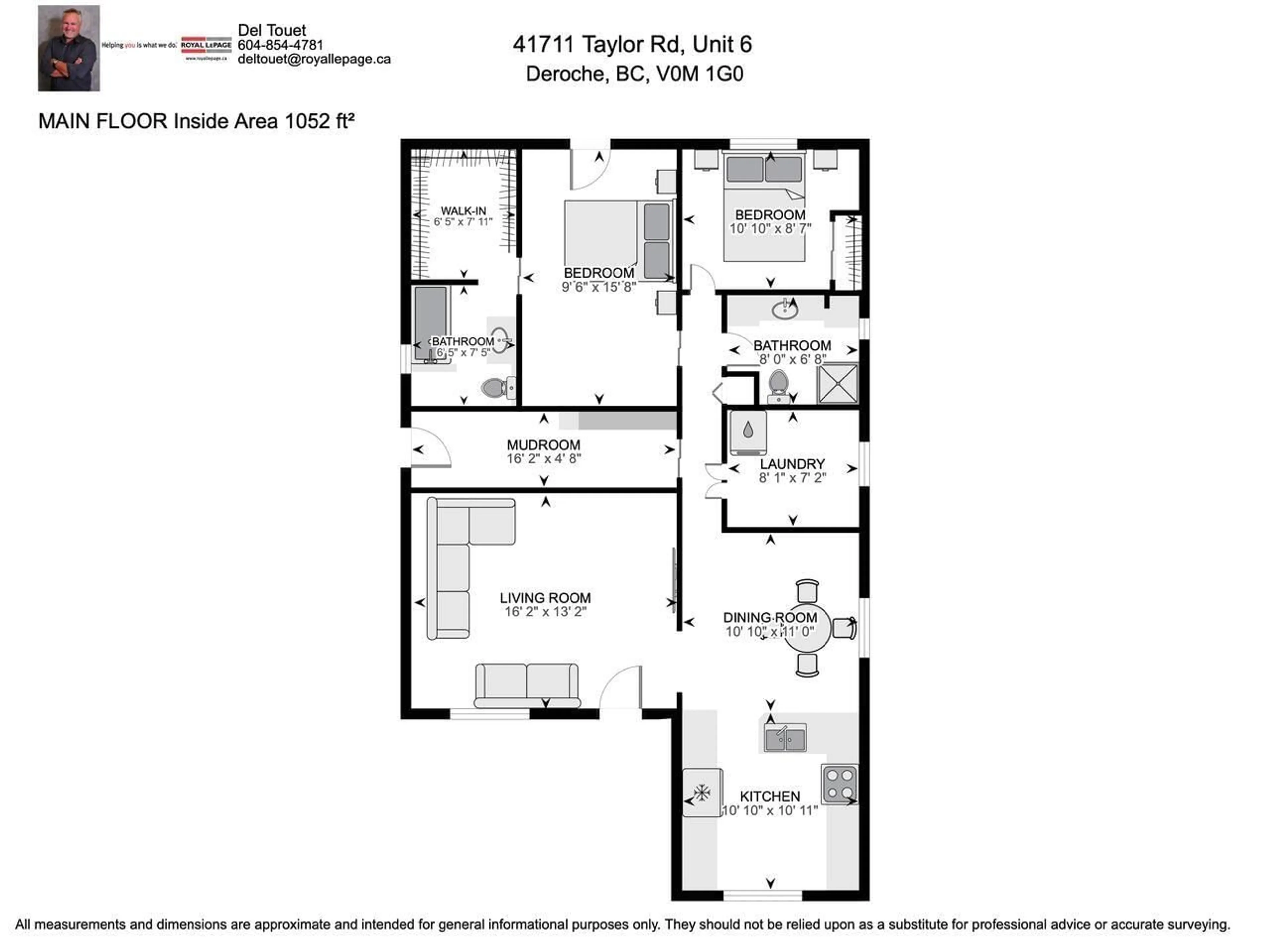 Floor plan for 6 - 41711 TAYLOR, Mission British Columbia V2V5X4