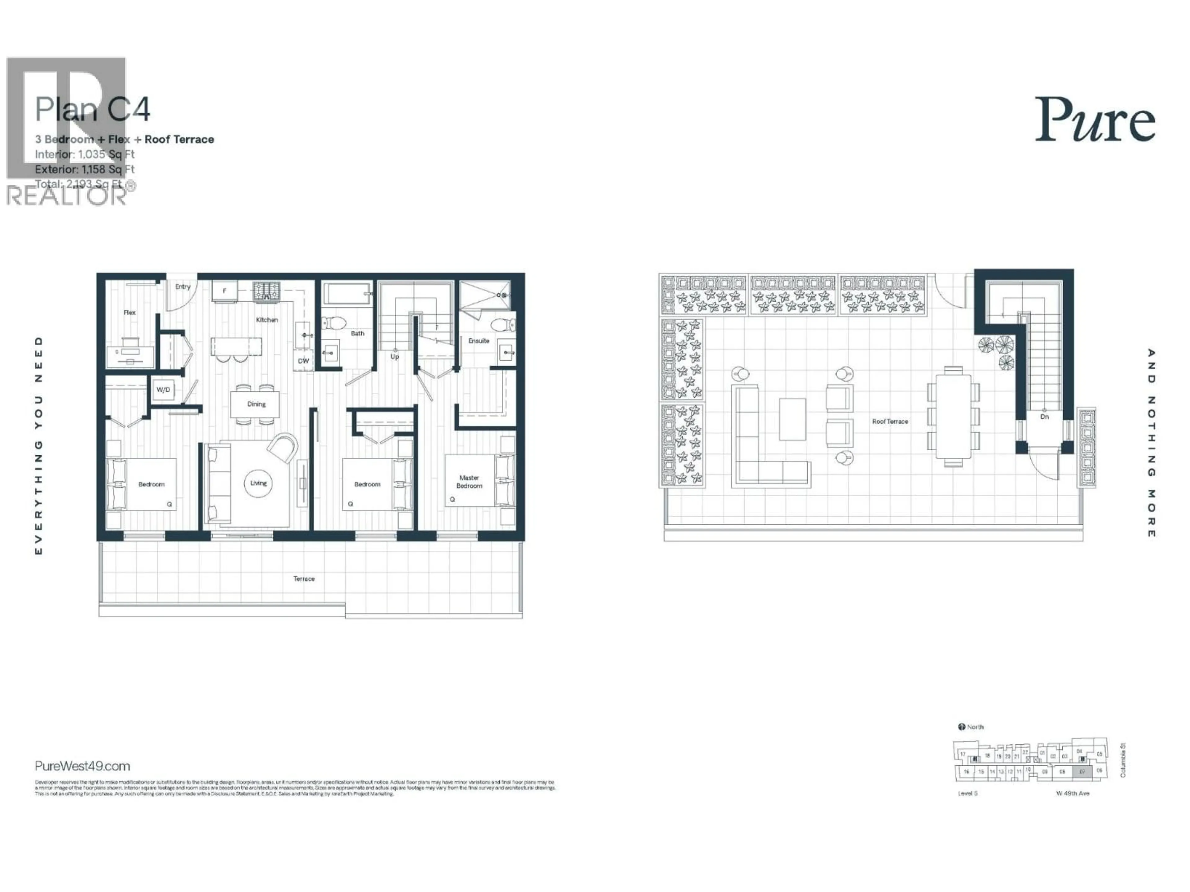 Floor plan for 507 - 263 49TH AVENUE, Vancouver British Columbia V5Y2Z8
