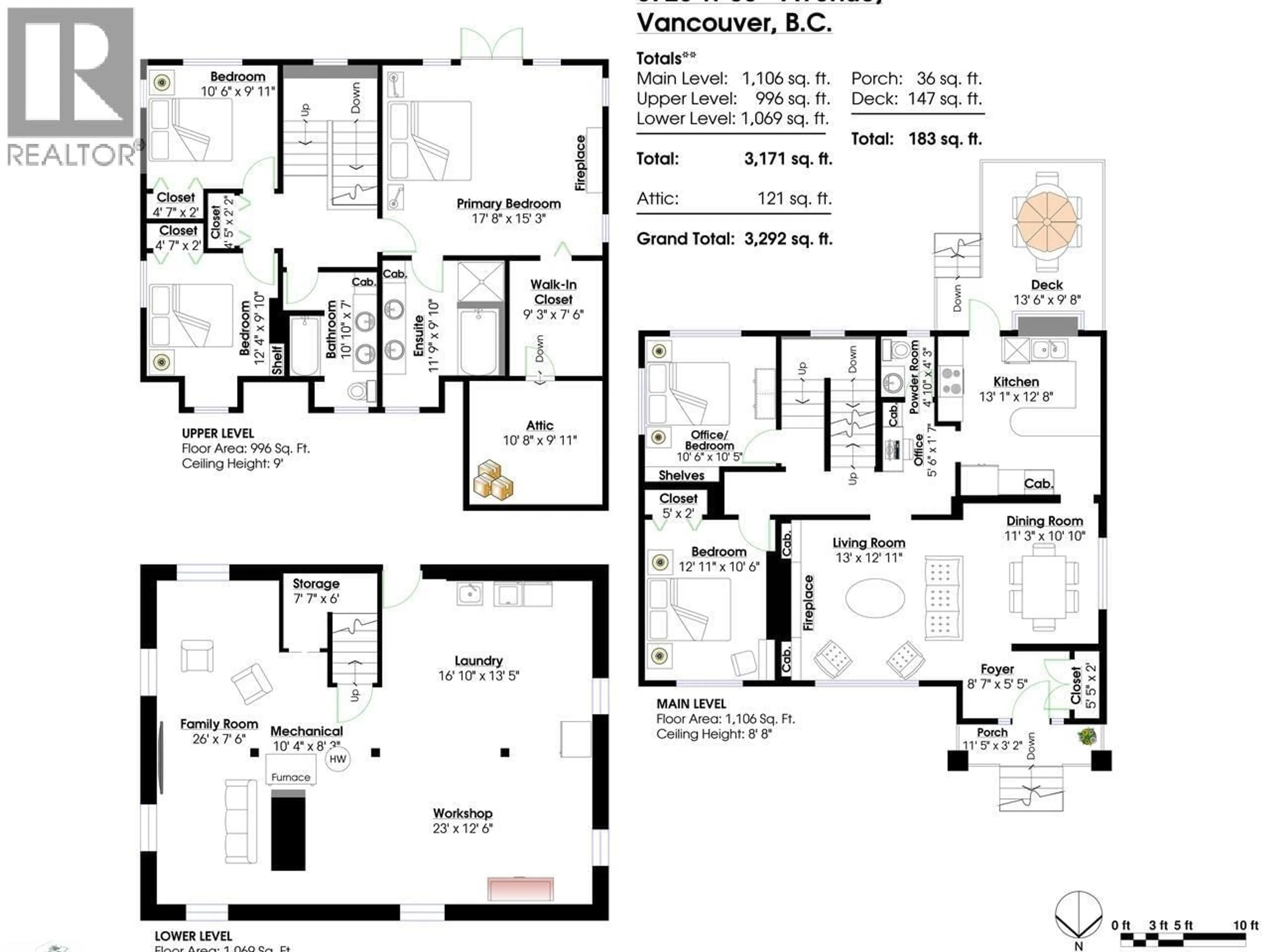 Floor plan for 3726 33RD AVENUE, Vancouver British Columbia V6N2H5