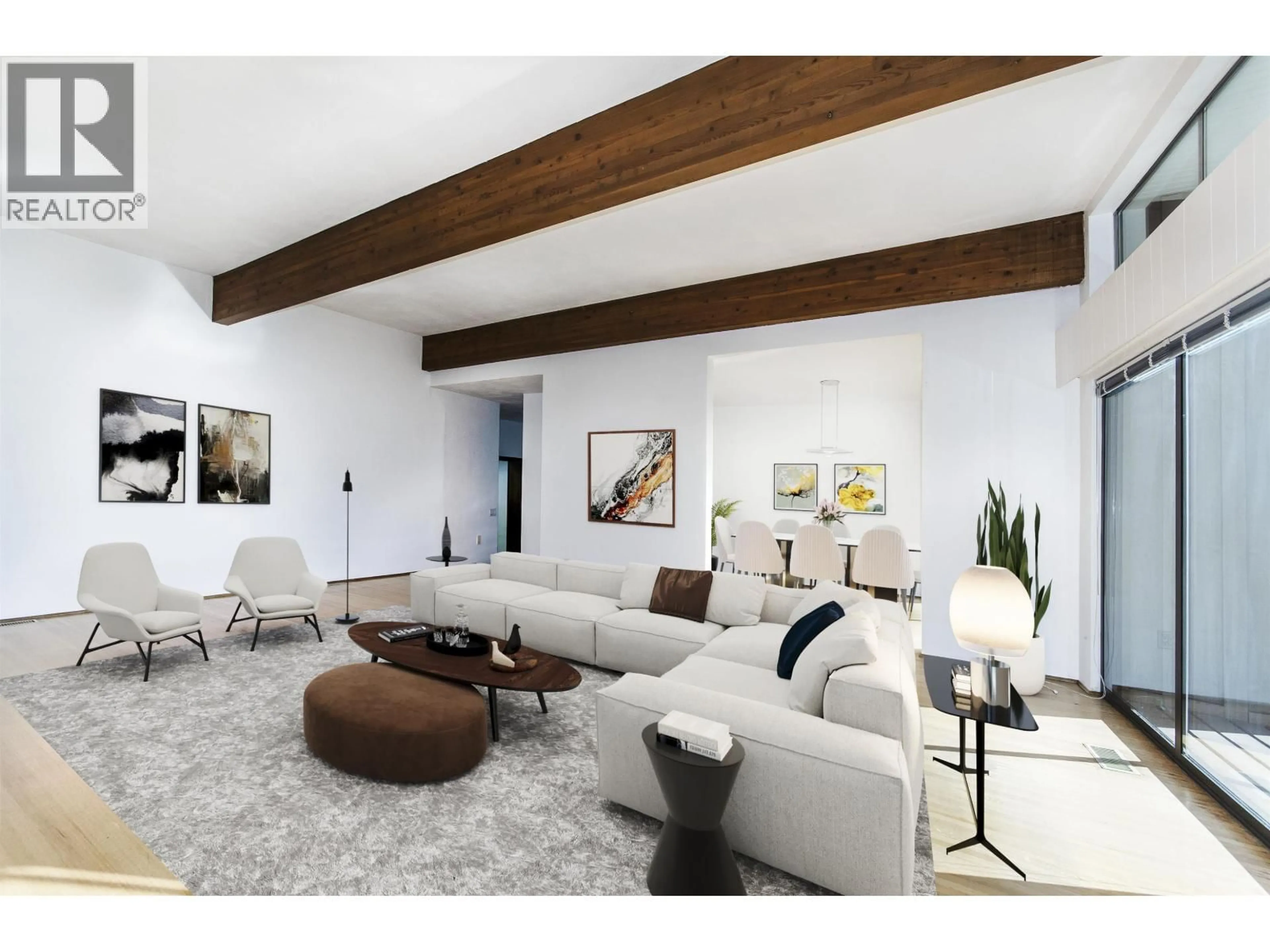 Living room with furniture, wood/laminate floor for 3803 BAYRIDGE AVENUE, West Vancouver British Columbia V7V3J3