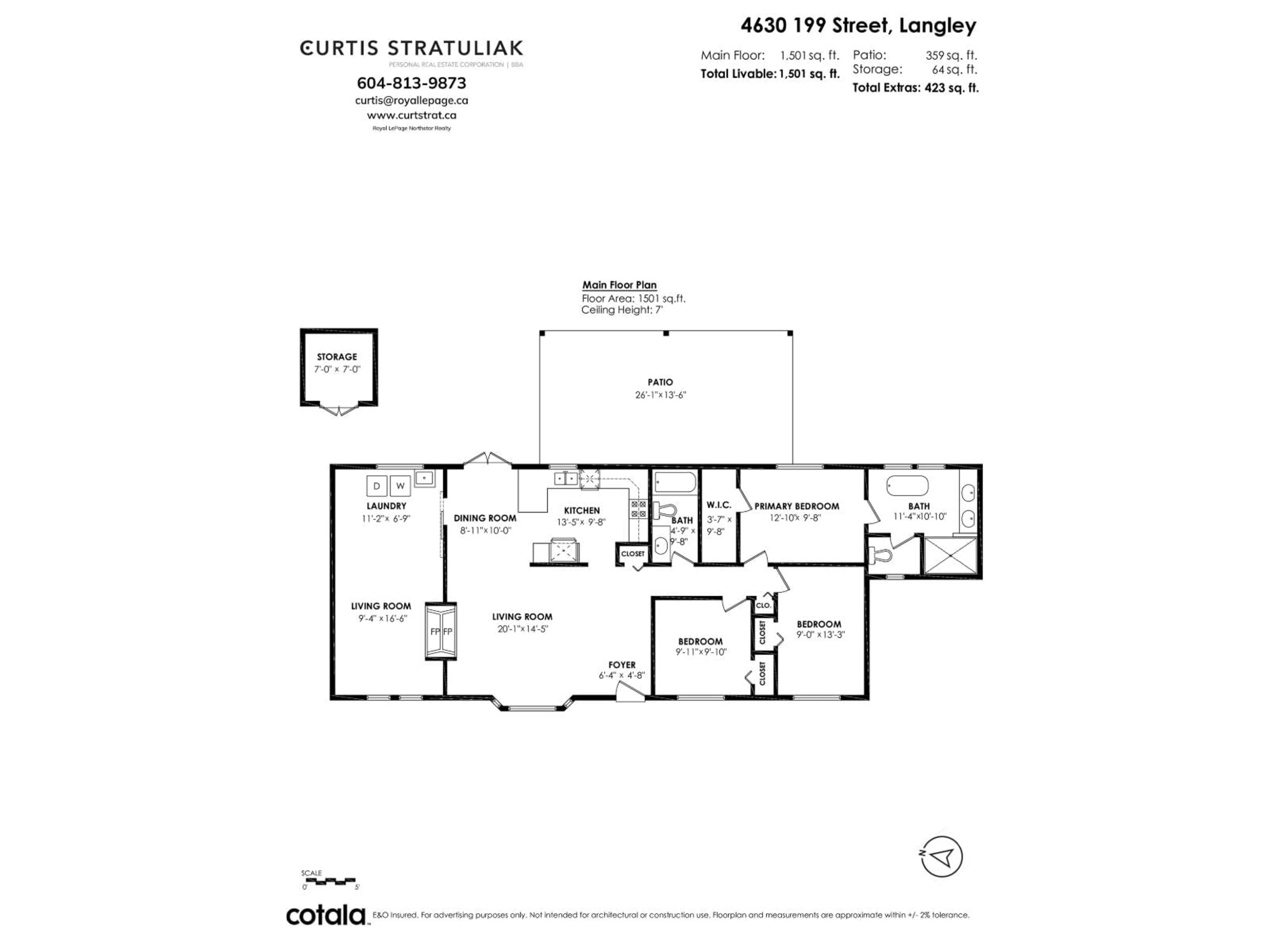 Floor plan for 4630 199, Langley British Columbia V3A5Z6