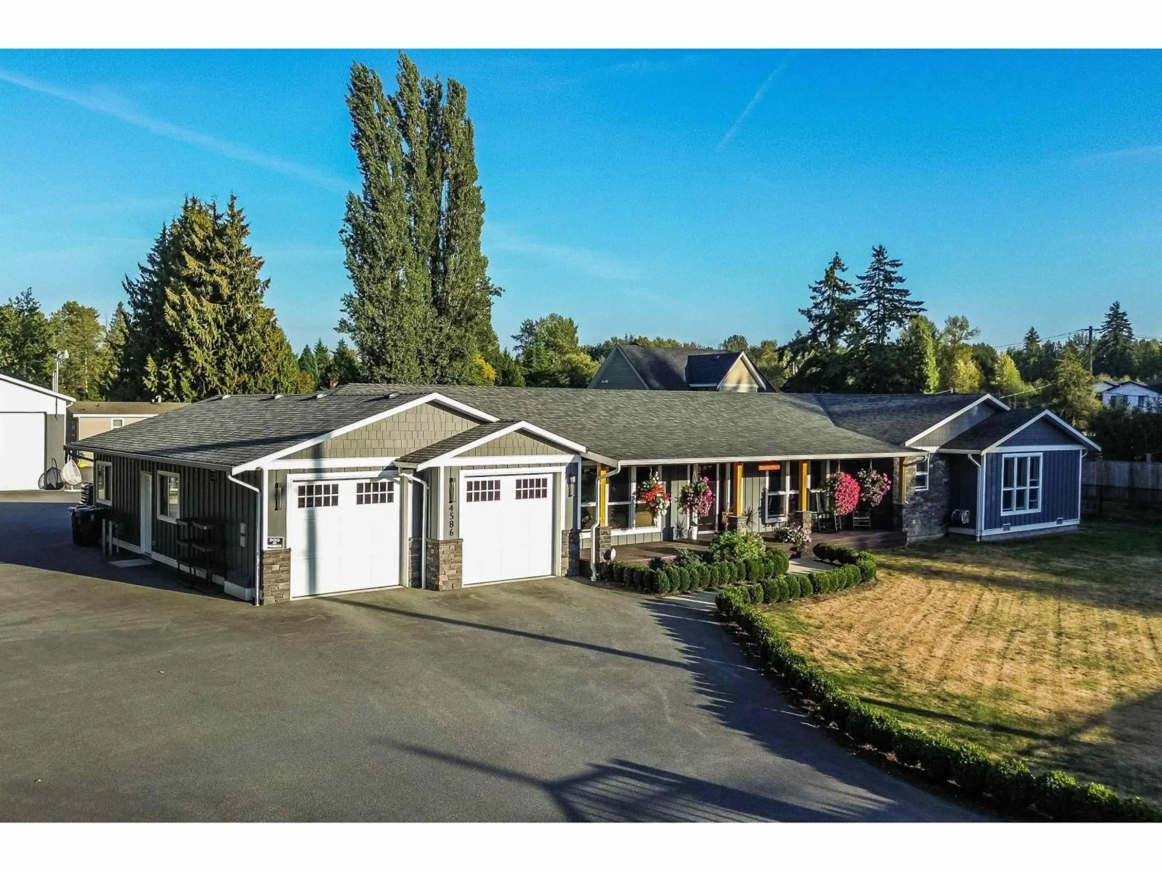 A pic from outside/outdoor area/front of a property/back of a property/a pic from drone, street for 4586 240, Langley British Columbia V2Z2M7