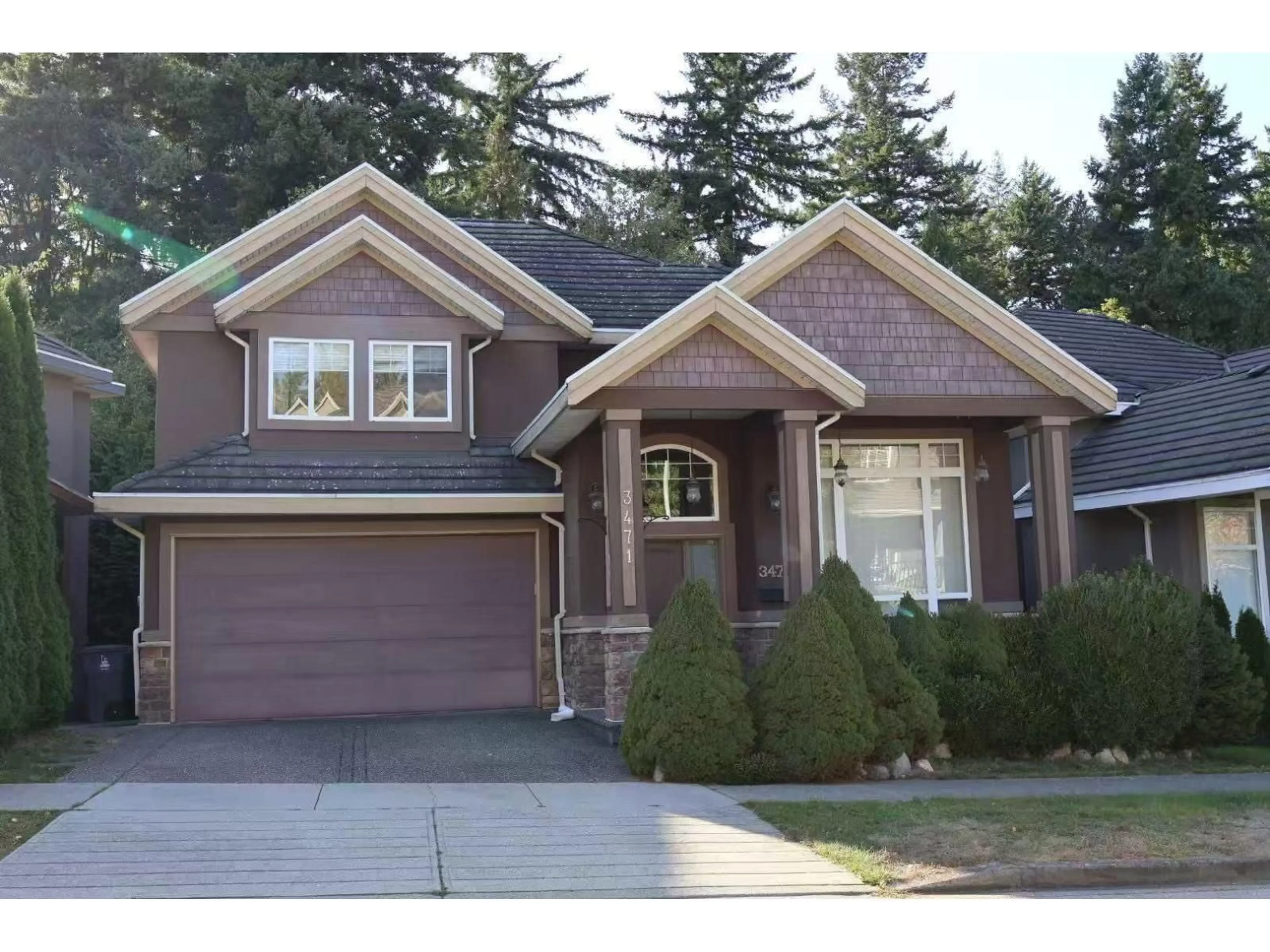Home with brick exterior material, street for 3471 147A, Surrey British Columbia V4P0A6
