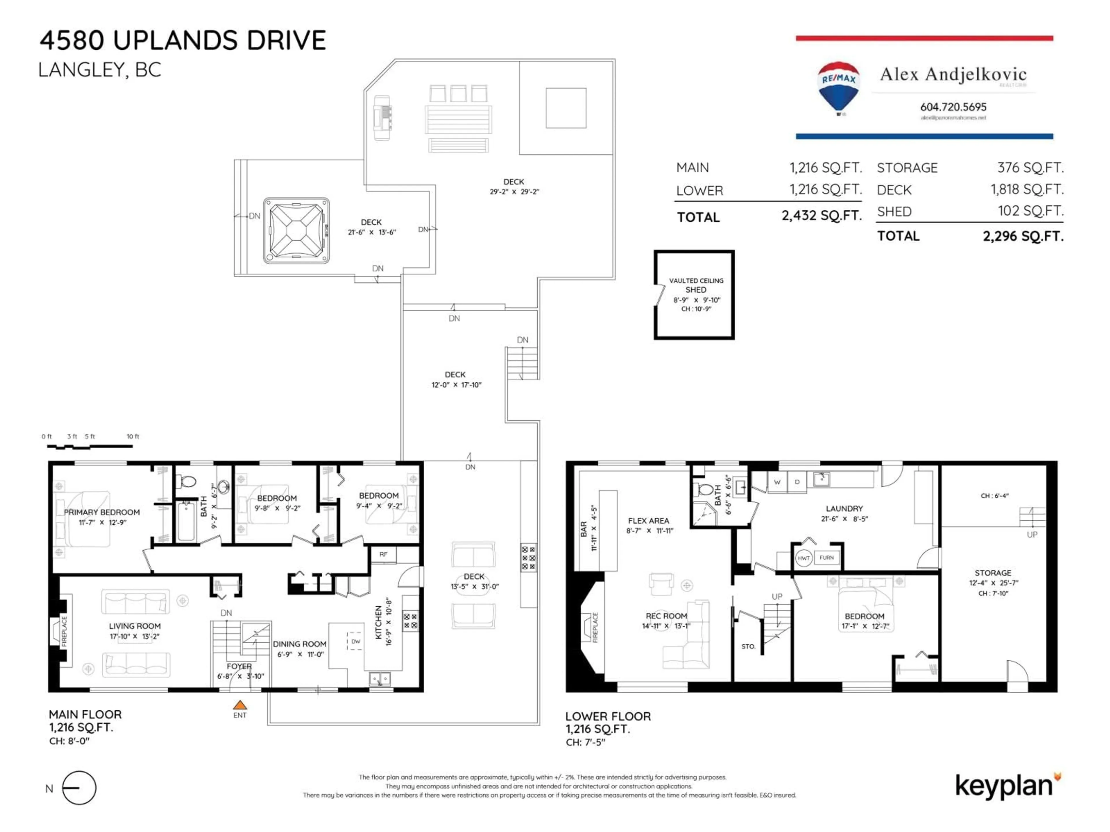 Floor plan for 4580 UPLANDS, Langley British Columbia V3A4N9