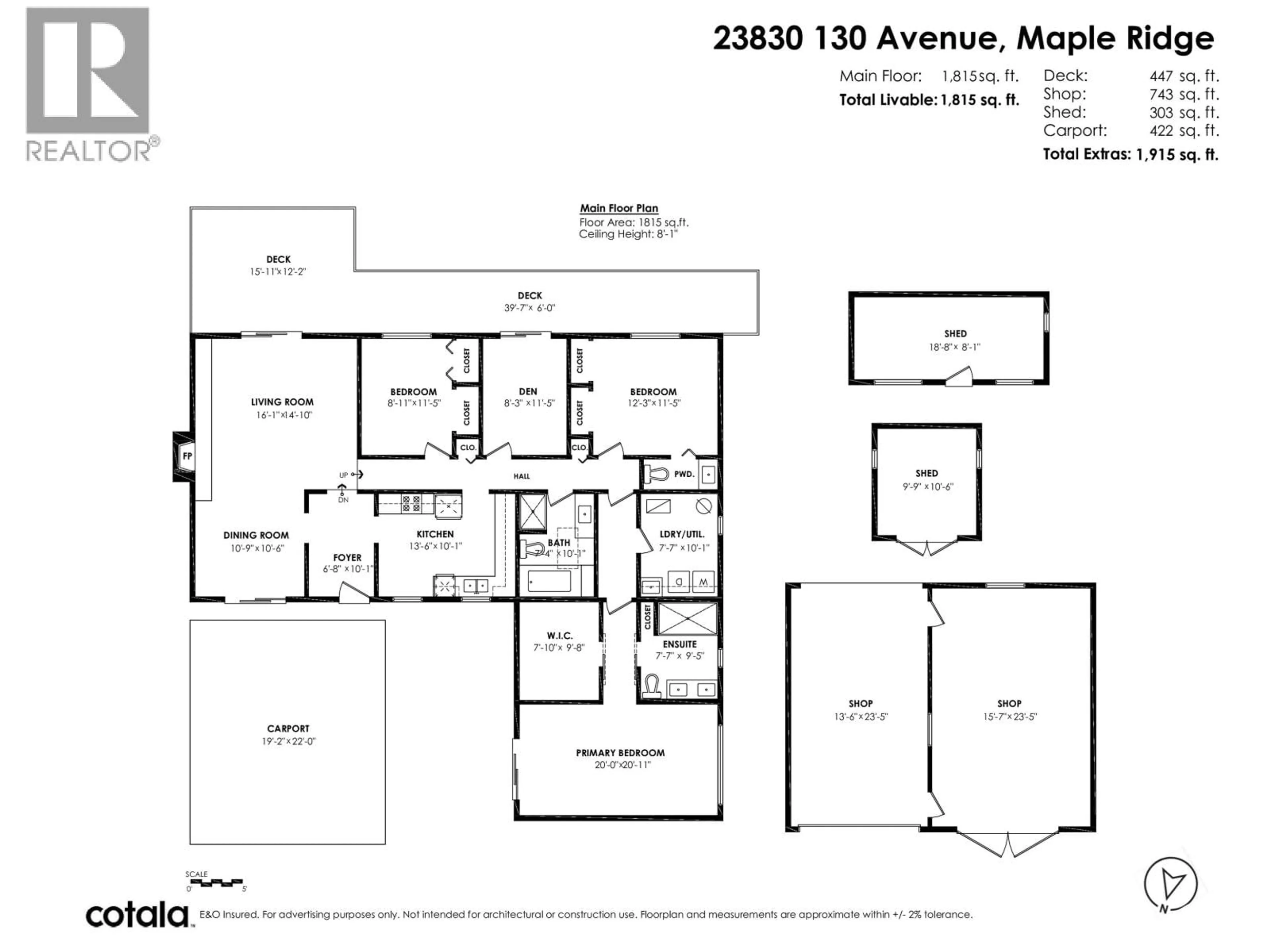 Floor plan for 23830 130TH AVENUE, Maple Ridge British Columbia V4R2S4