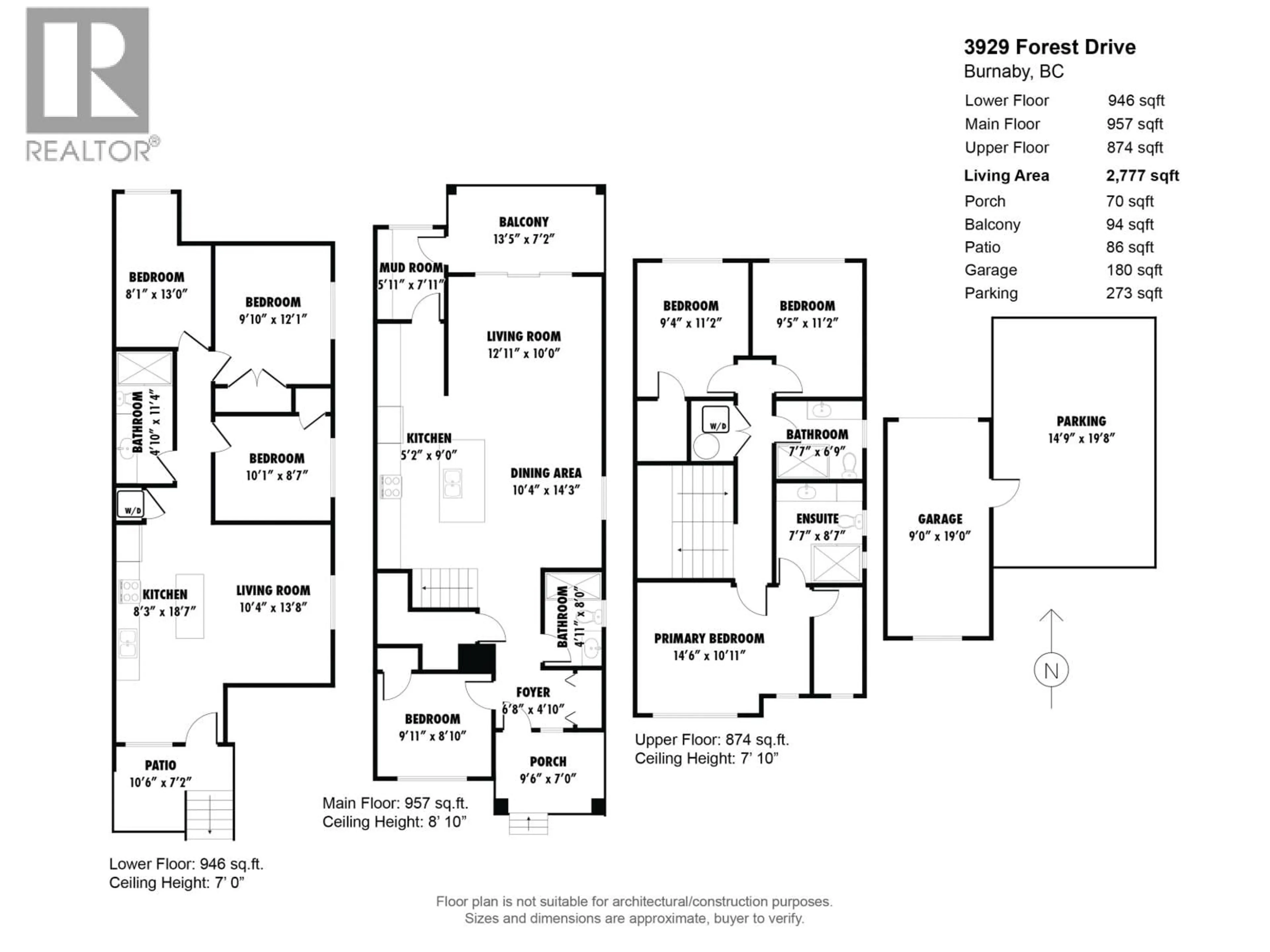 Floor plan for 3929 FOREST STREET, Burnaby British Columbia V5G1W7