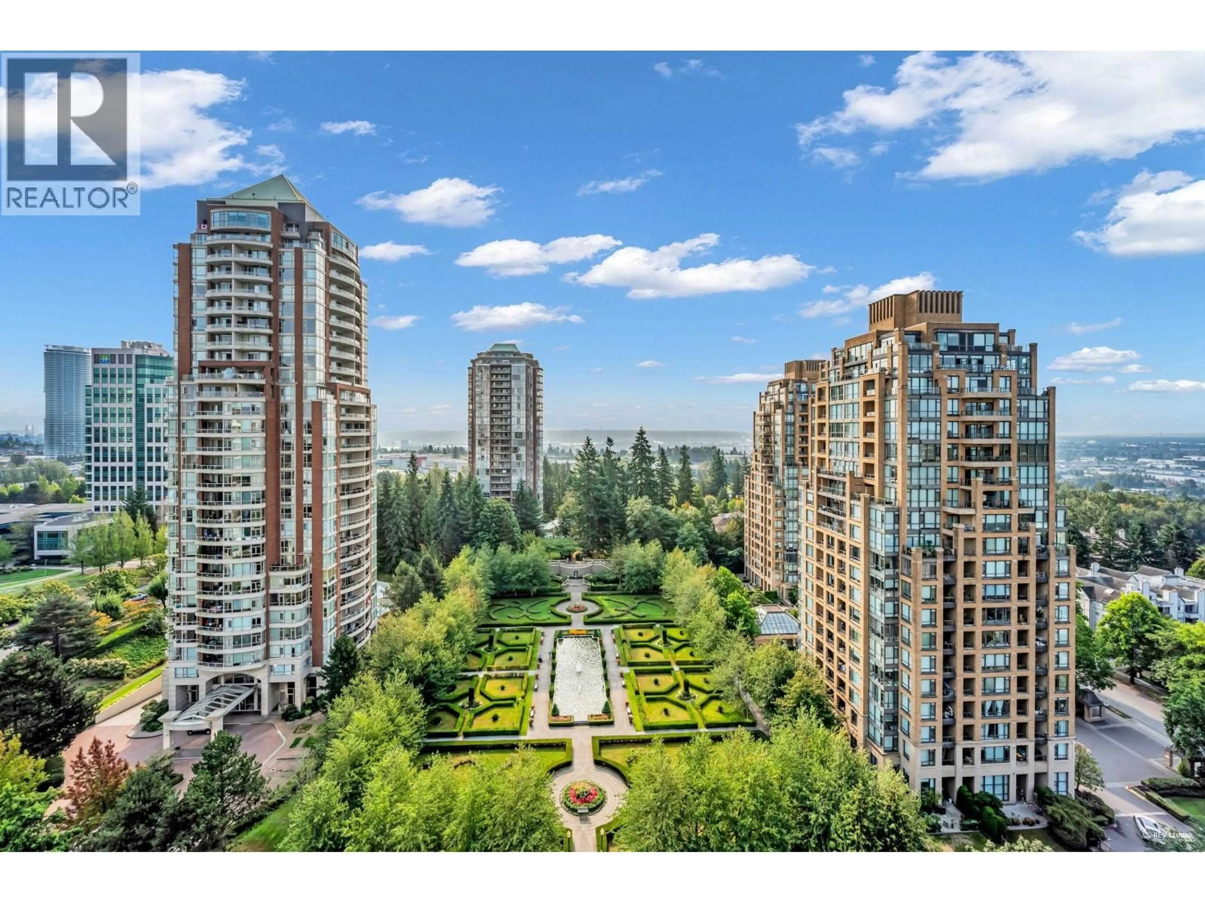 A pic from outside/outdoor area/front of a property/back of a property/a pic from drone, city buildings view from balcony for 1701 - 6833 STATION HILL DRIVE, Burnaby British Columbia V3N5E1