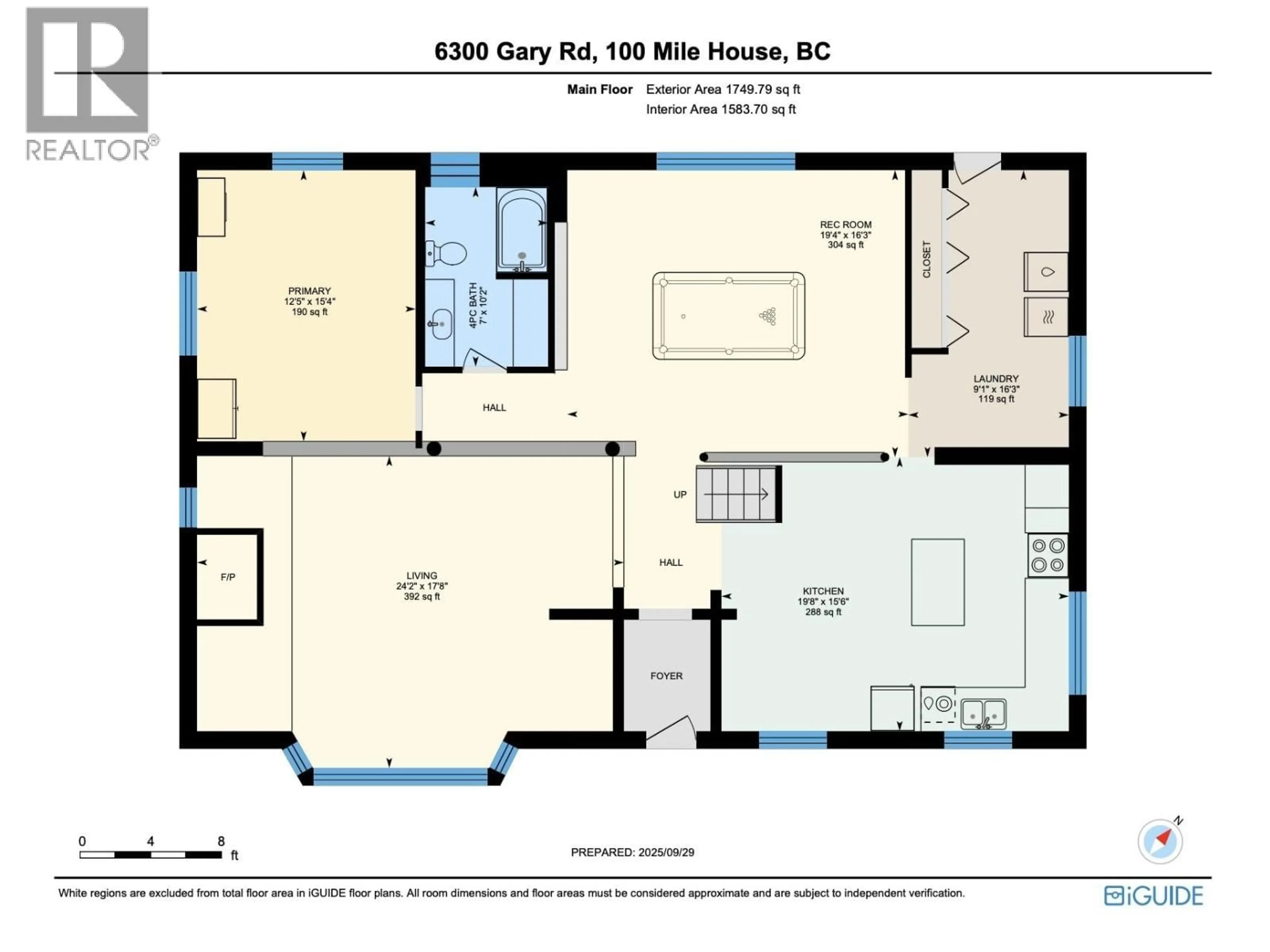 Floor plan for 6300 GARY ROAD, Horse Lake British Columbia V0K2E3