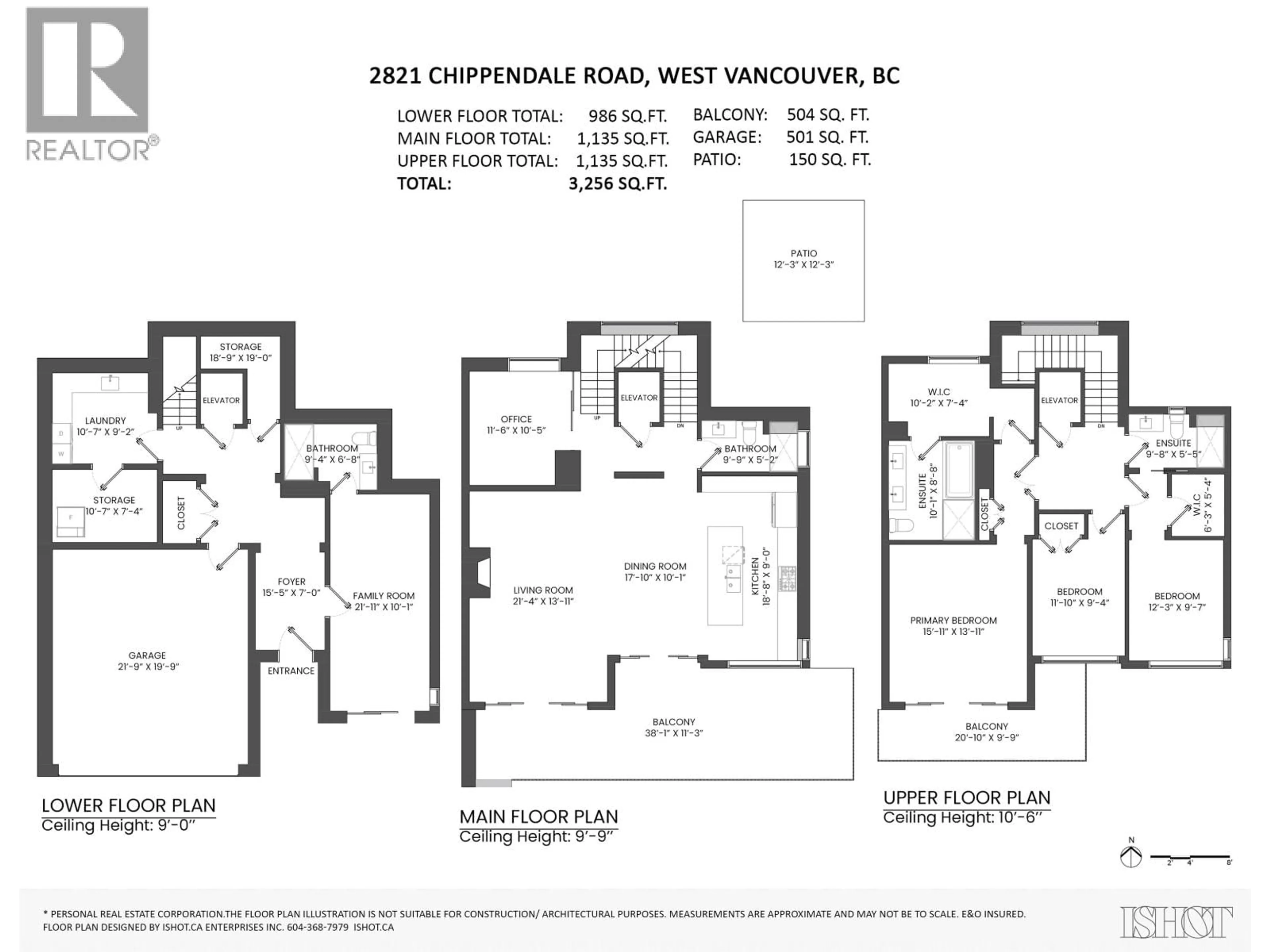 Floor plan for 2821 CHIPPENDALE ROAD, West Vancouver British Columbia V7S0A7