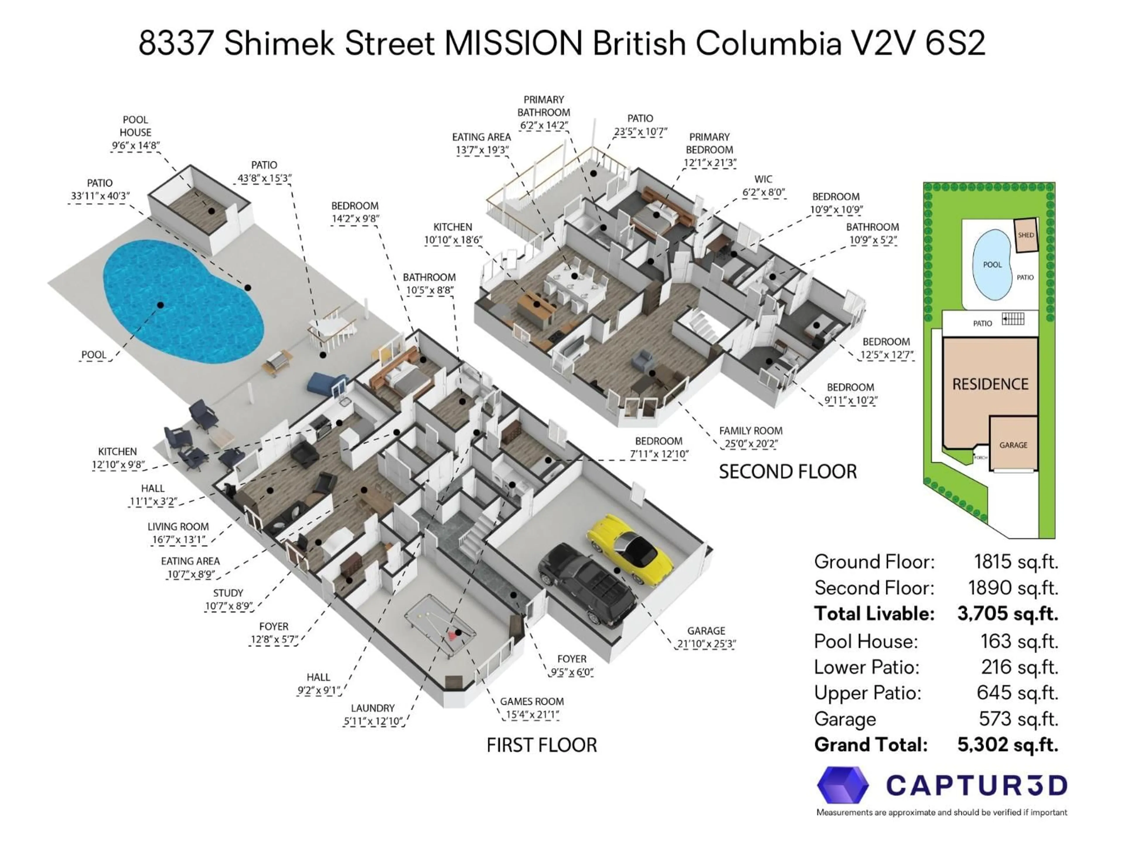 Floor plan for 8337 SHIMEK, Mission British Columbia V2V6S2