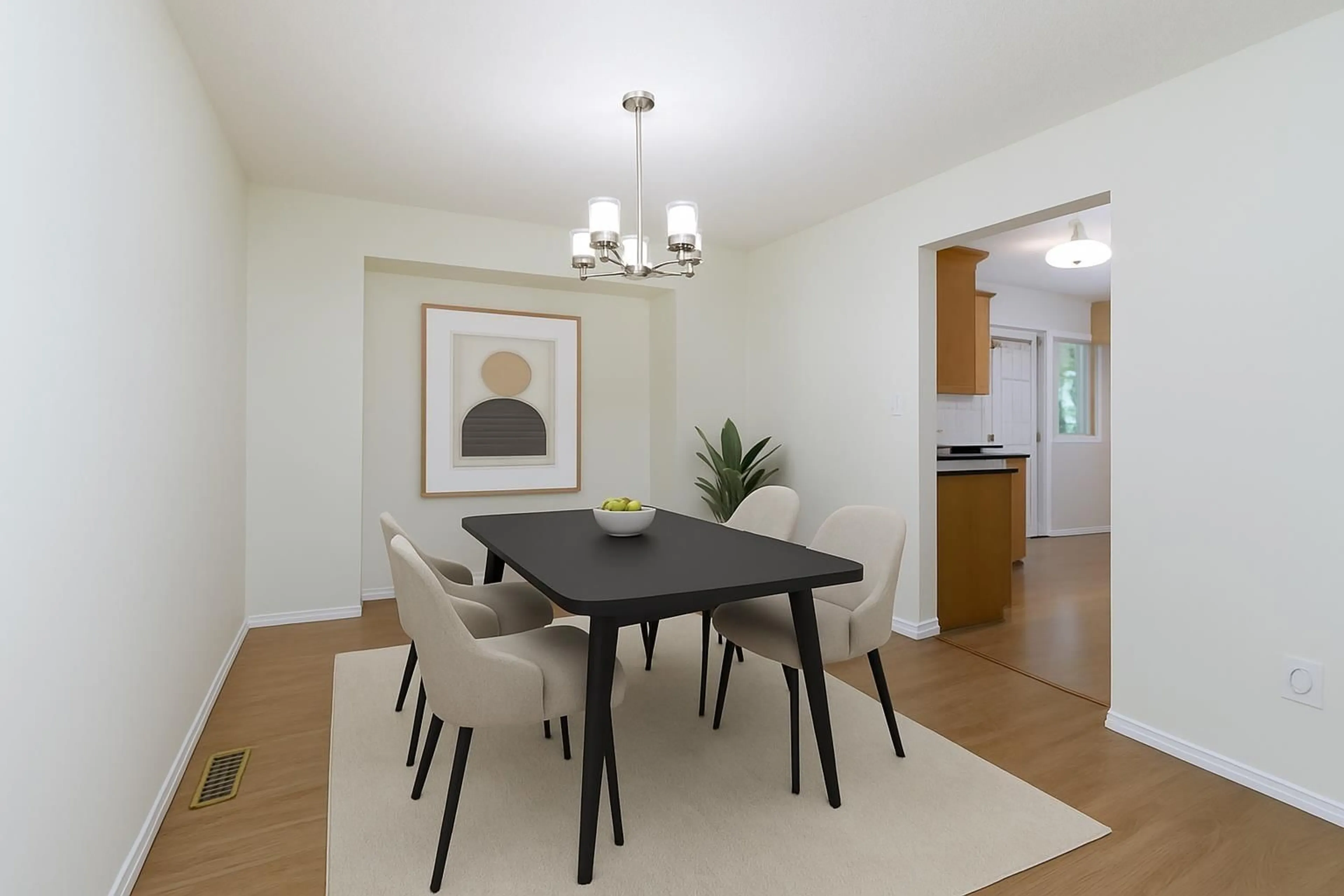 Dining room, wood/laminate floor for 22814 88, Langley British Columbia V1M2S3