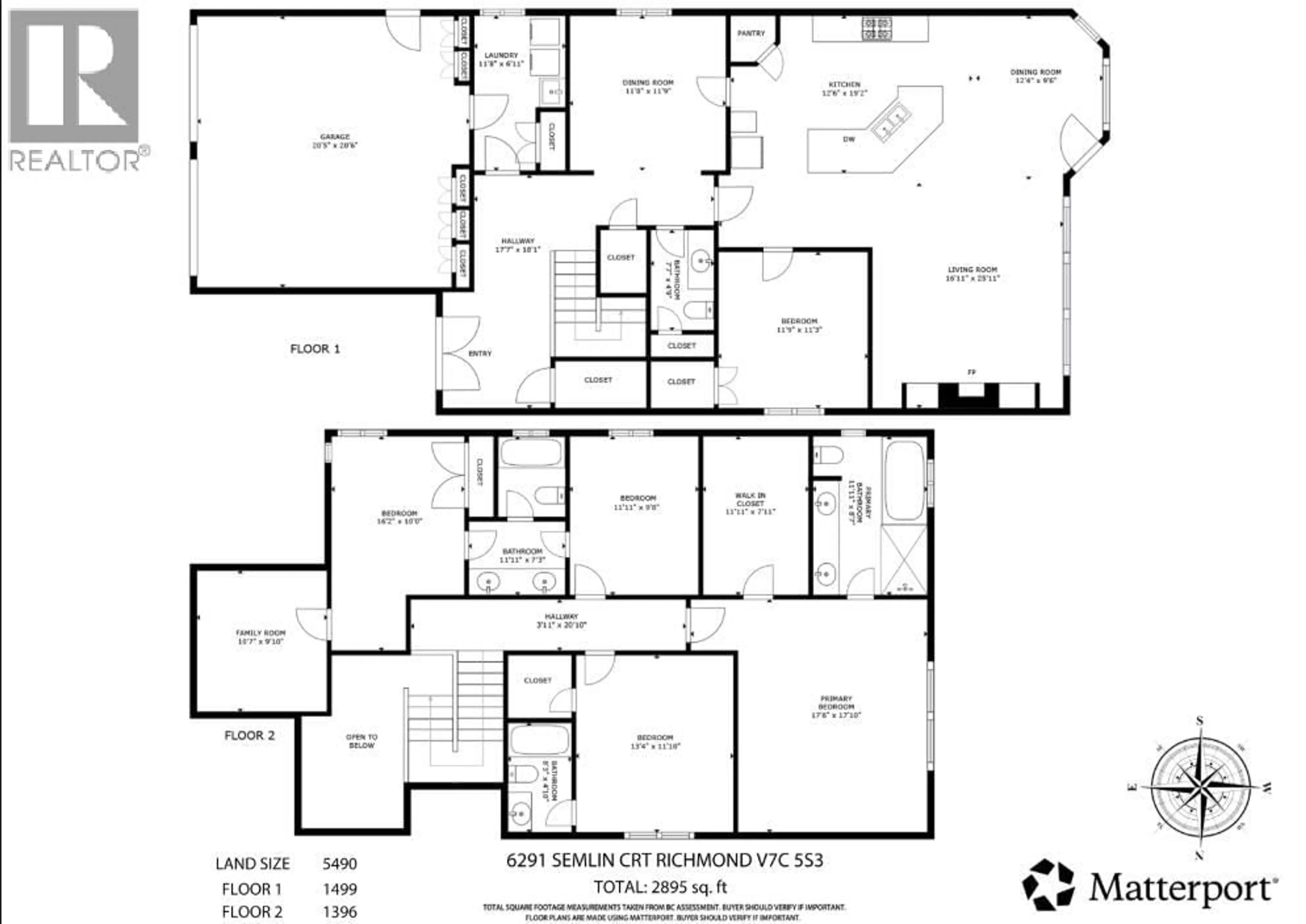 Floor plan for 6291 SEMLIN COURT, Richmond British Columbia V7C5S3