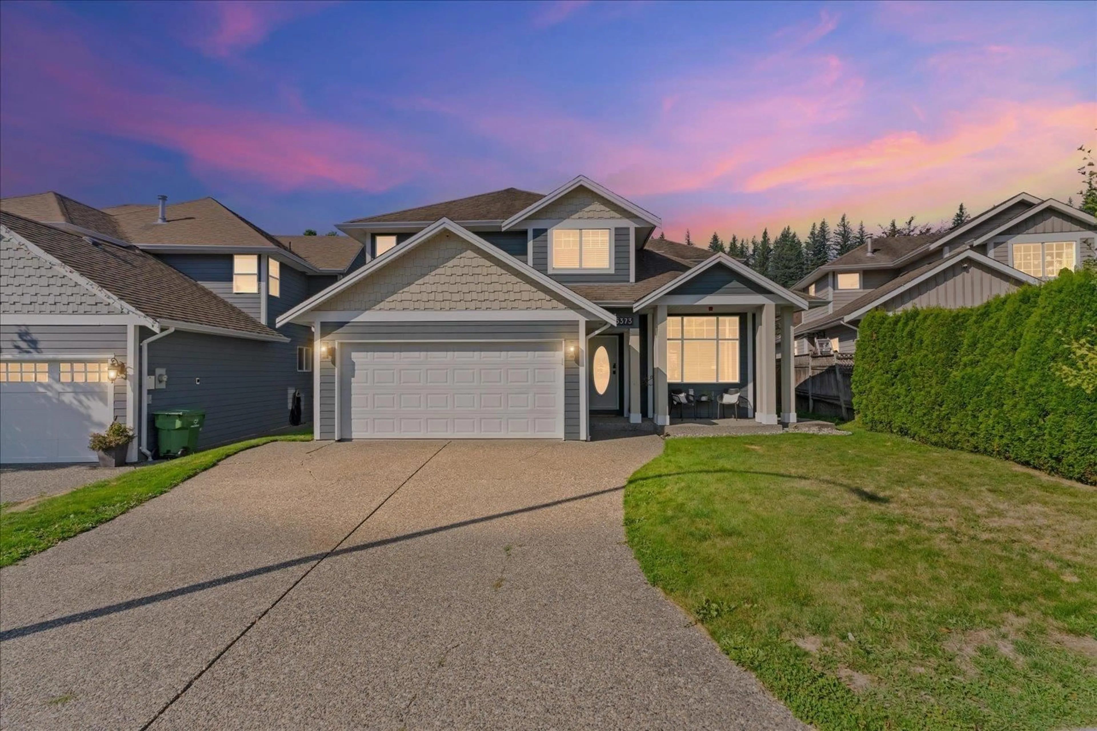 Home with vinyl exterior material, street for 5373 ROCKWOOD DRIVE, Chilliwack British Columbia V2R5R5