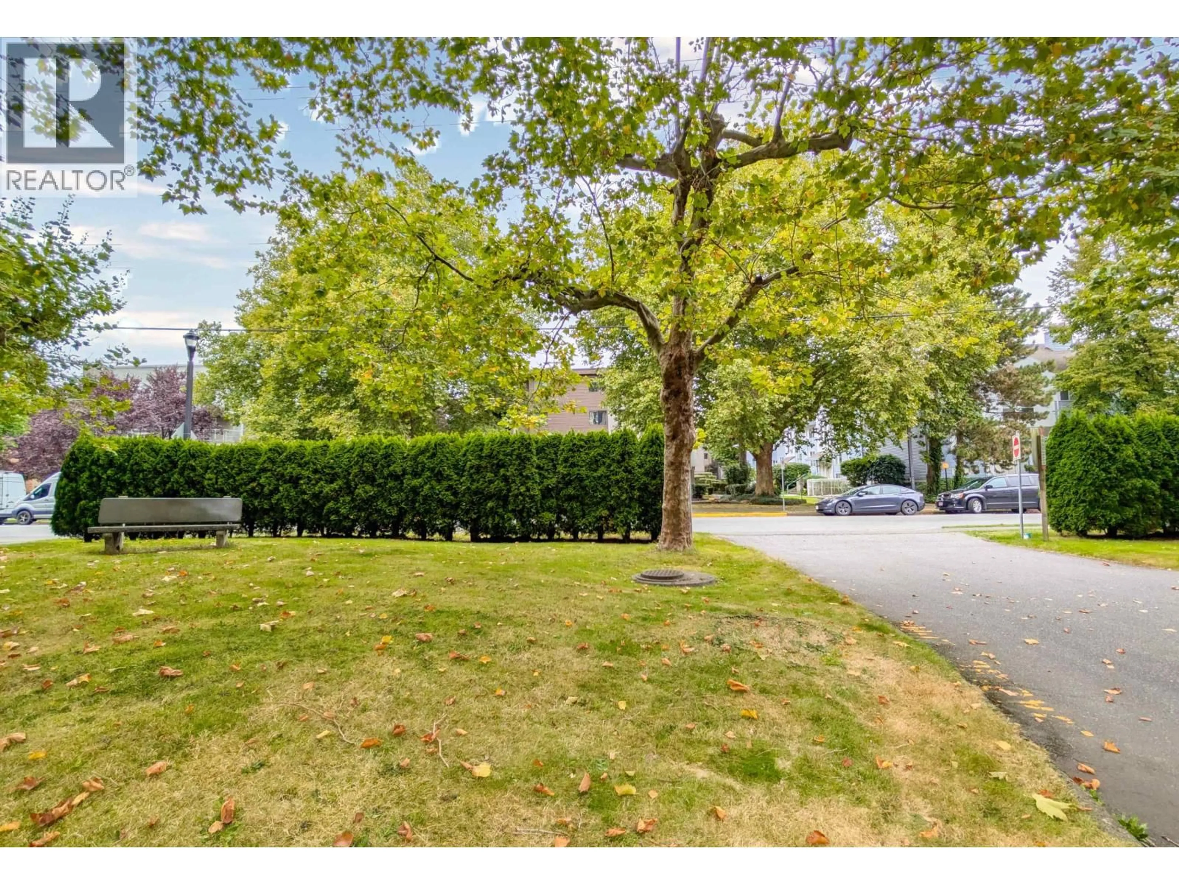 A pic from outside/outdoor area/front of a property/back of a property/a pic from drone, street for 313 - 8700 ACKROYD ROAD, Richmond British Columbia V6X3G2