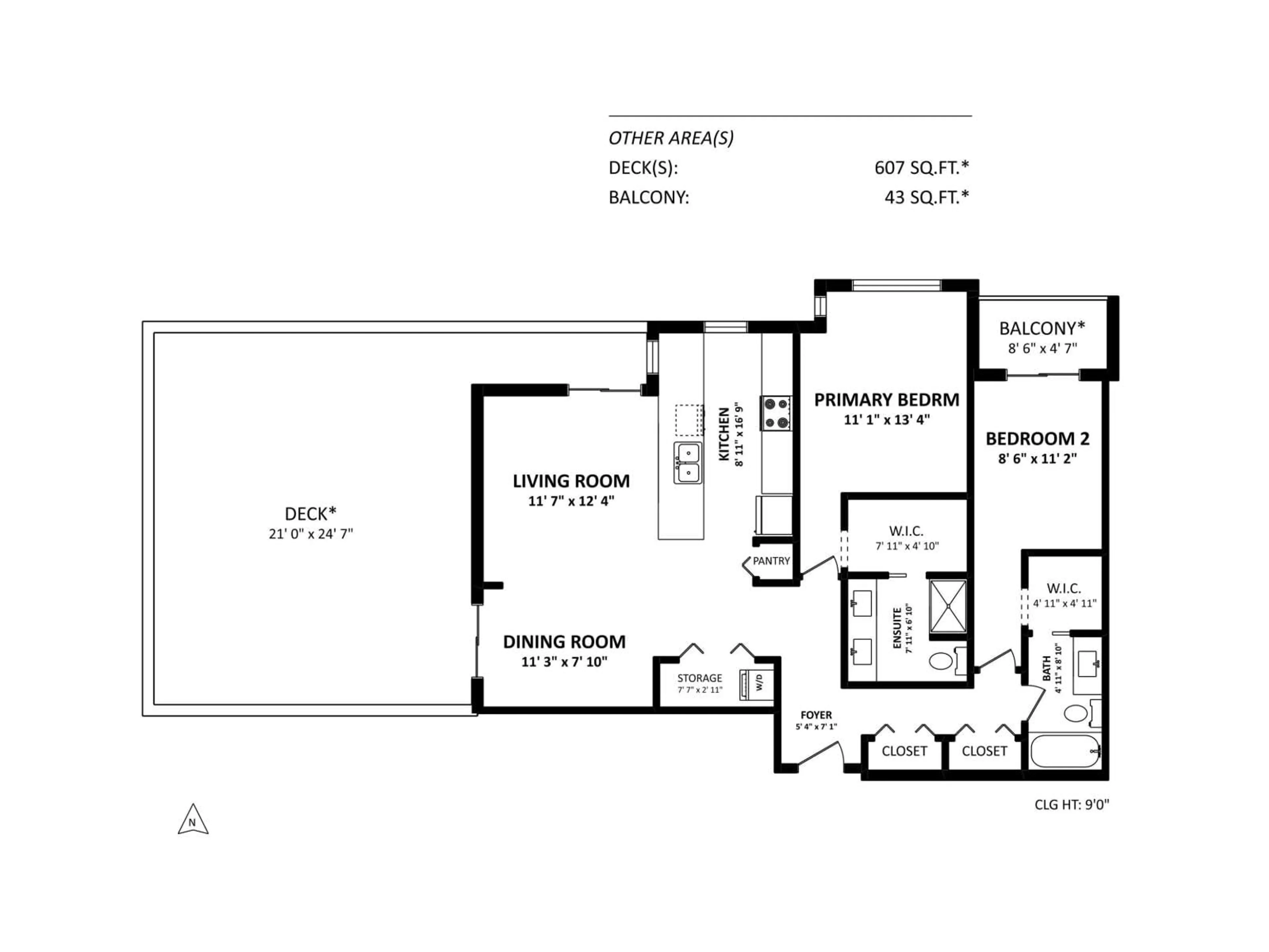 Floor plan for 410 - 2242 WHATCOM, Abbotsford British Columbia V3G0G3