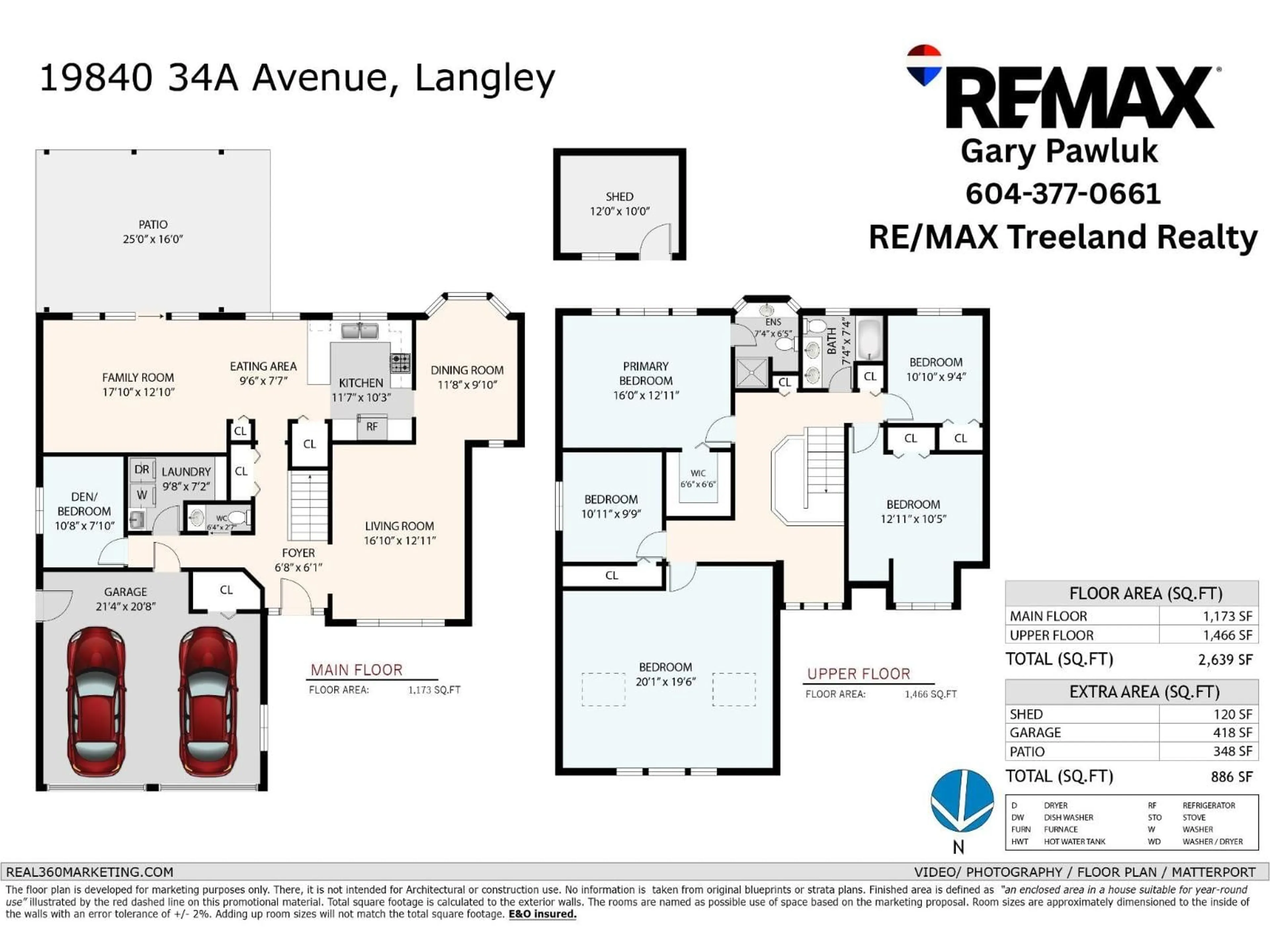 Floor plan for 19840 34A, Langley British Columbia V3A7W7