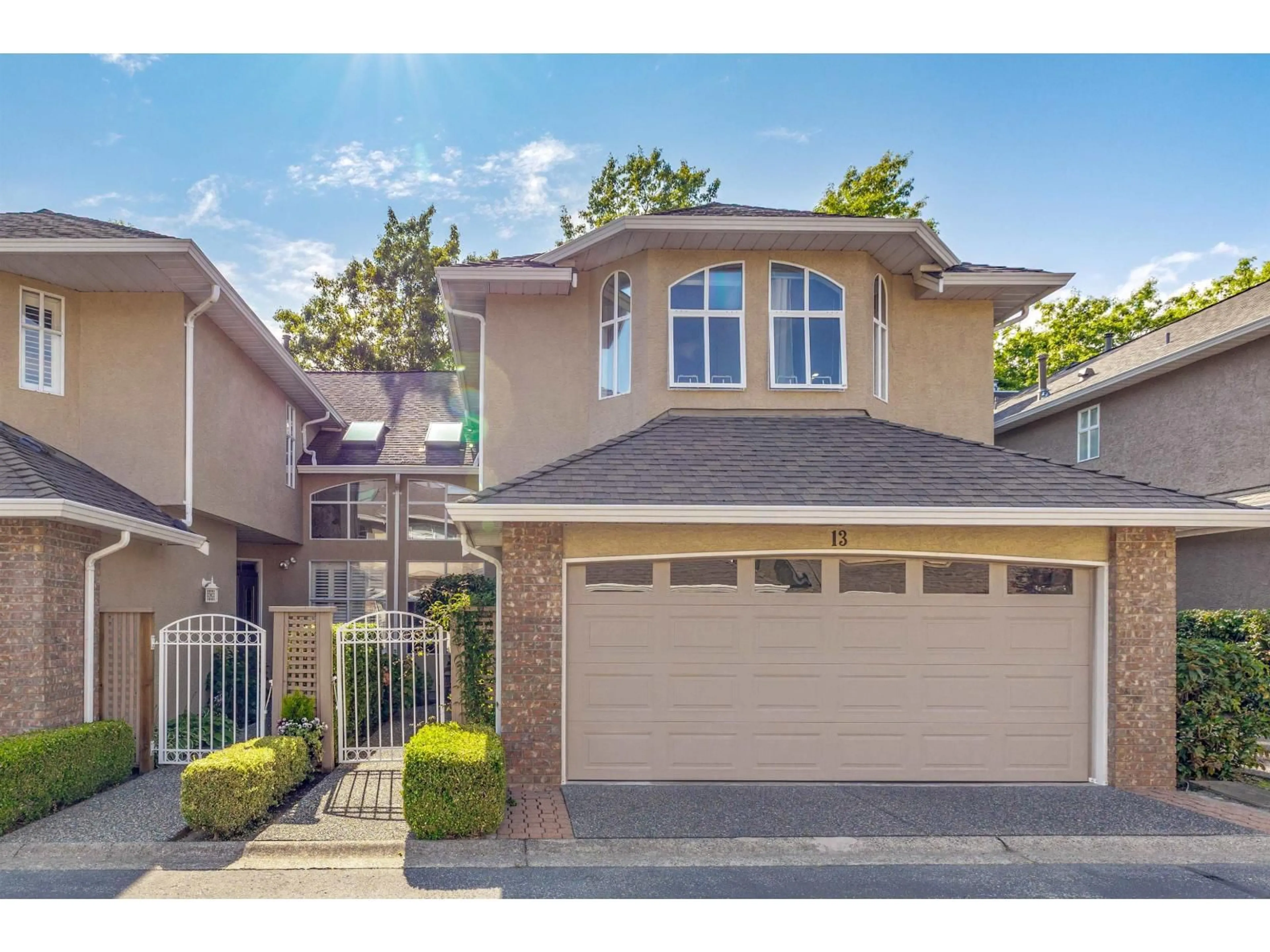 Home with vinyl exterior material, street for 13 - 6211 BOUNDARY WEST, Surrey British Columbia V3X3G7