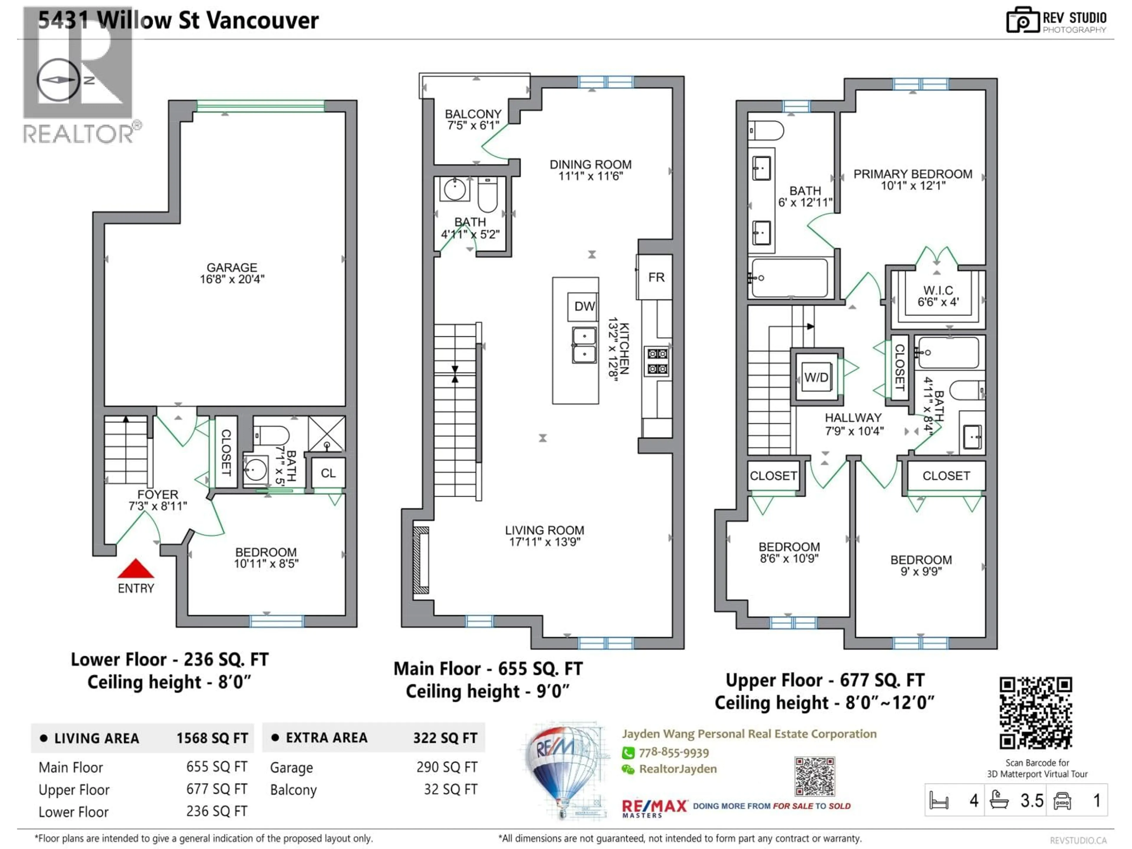 Floor plan for 5431 WILLOW STREET, Vancouver British Columbia V5Z3S3