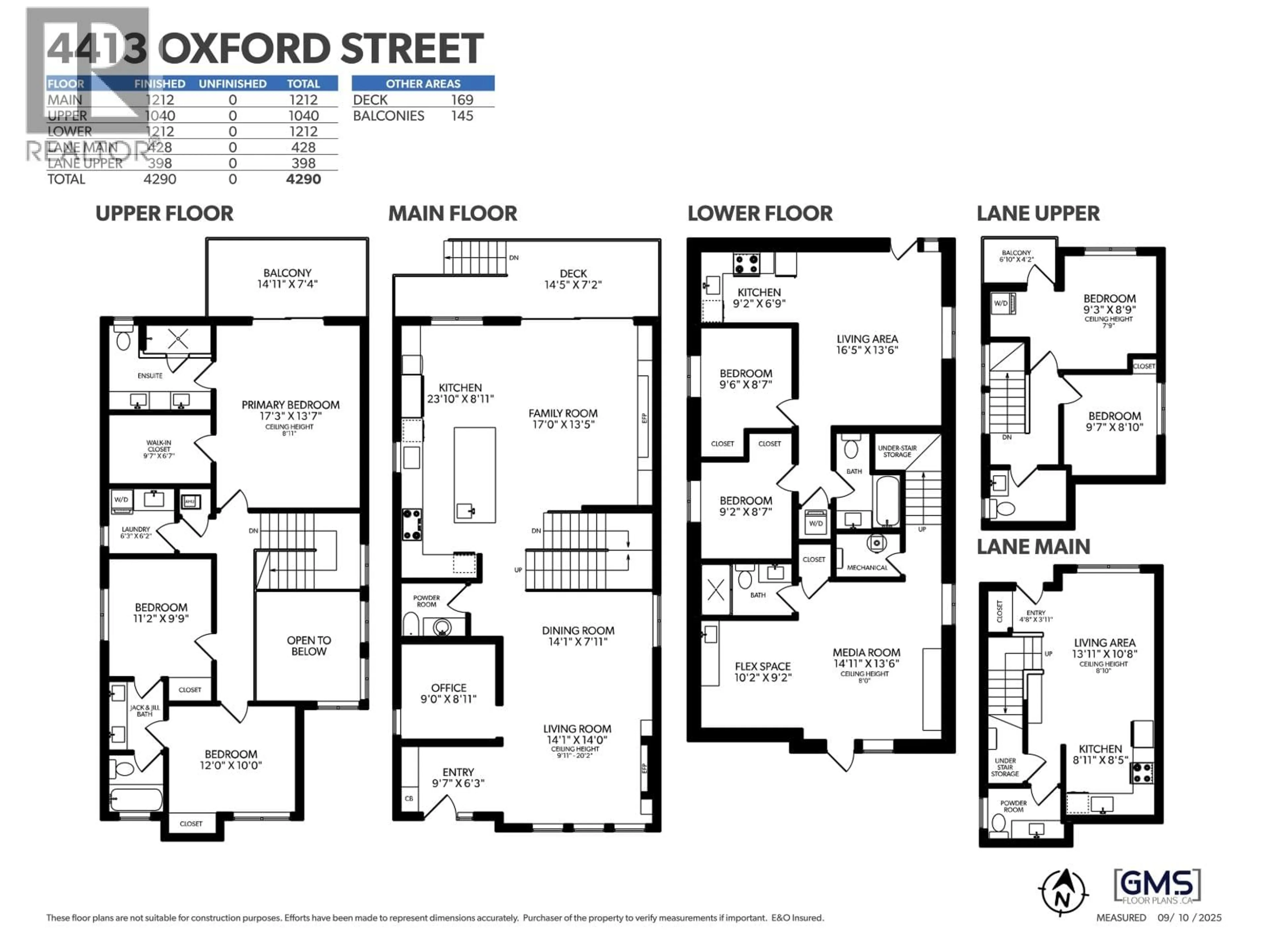 Floor plan for 4413 OXFORD STREET, Burnaby British Columbia V5C1E6