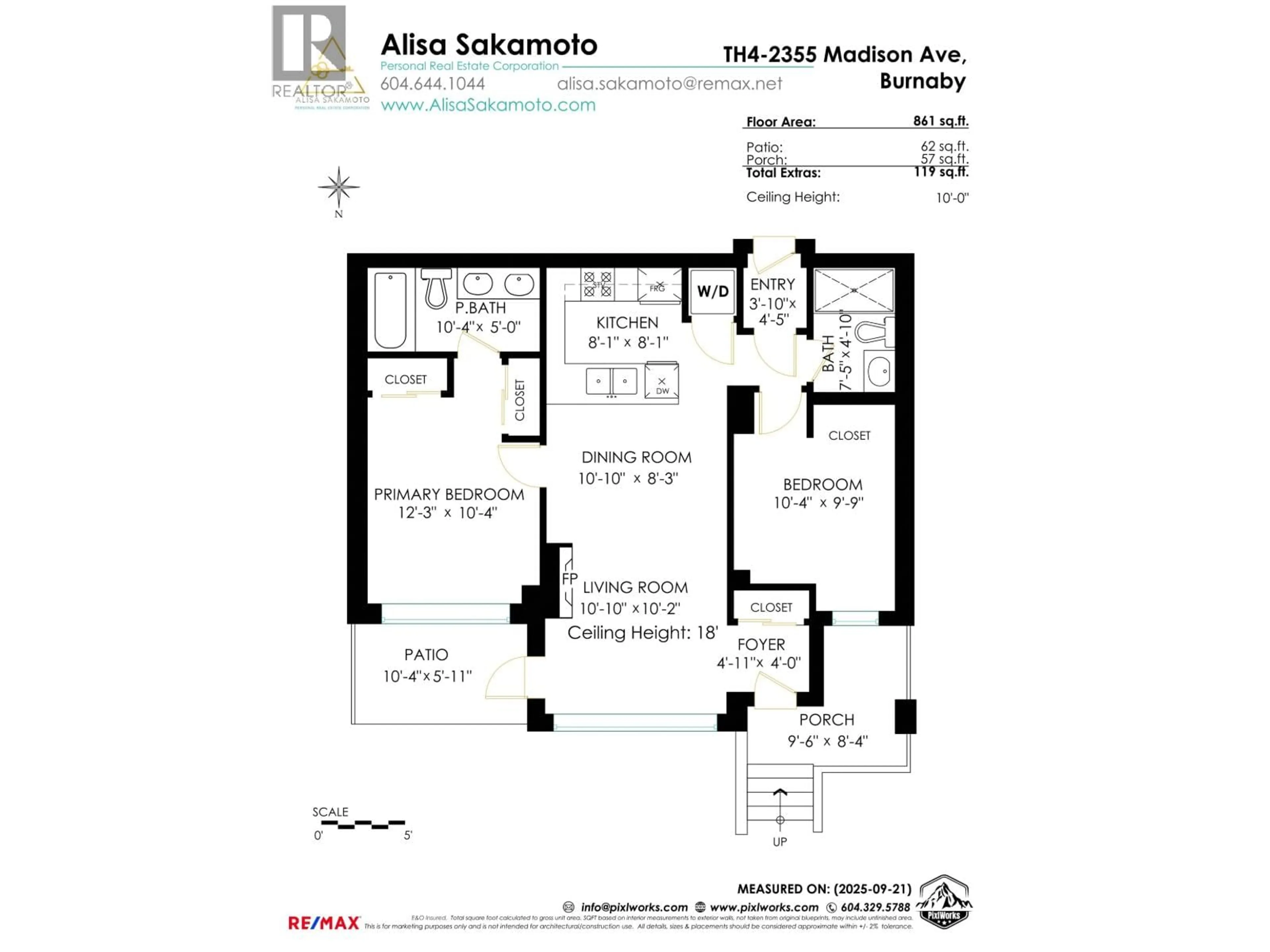 Floor plan for TH4 - 2355 MADISON AVENUE, Burnaby British Columbia V5C0B3
